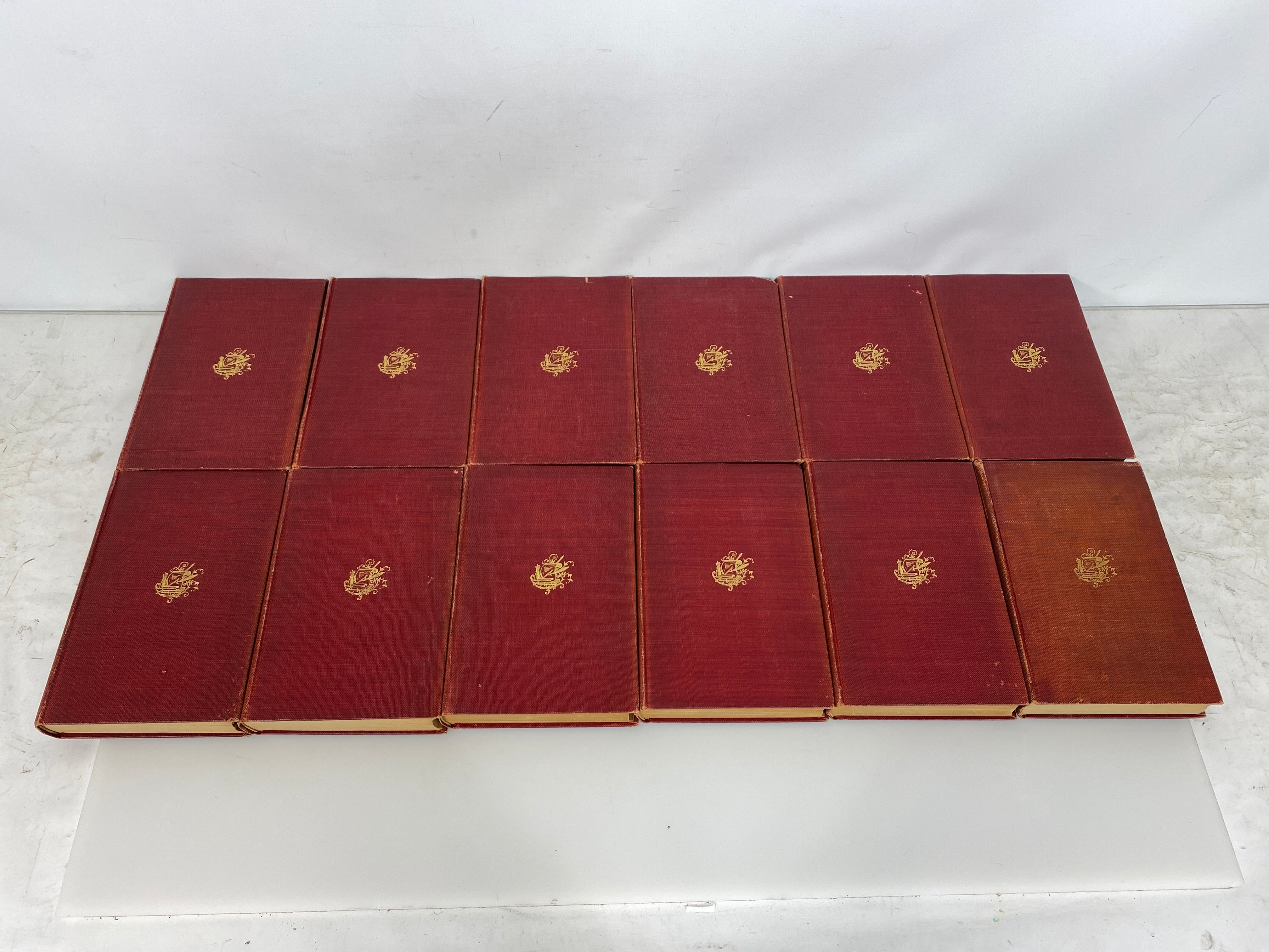 12 Volume Set: Library of Historic Characters & Famous Events 1909 Antique HC