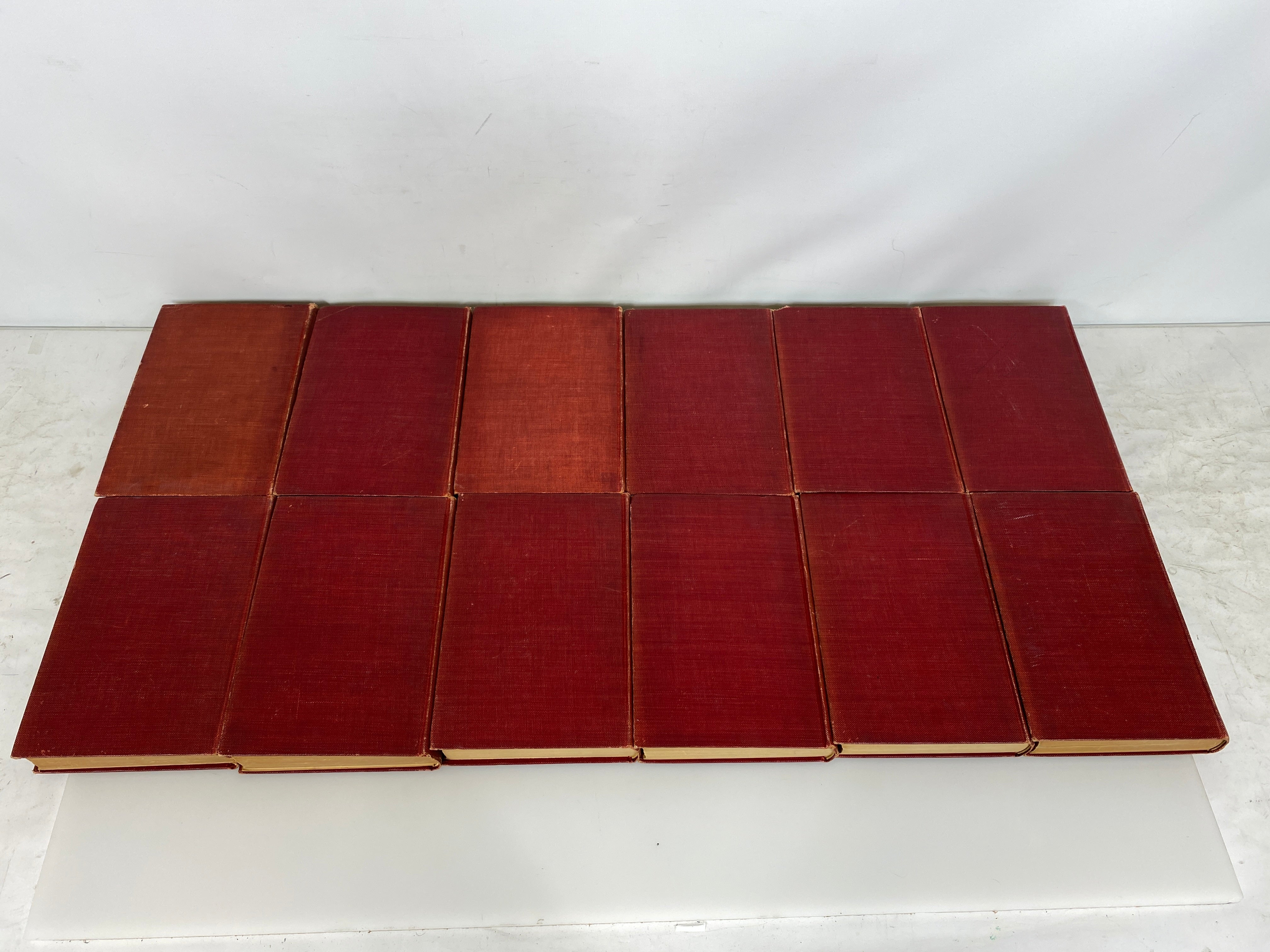 12 Volume Set: Library of Historic Characters & Famous Events 1909 Antique HC