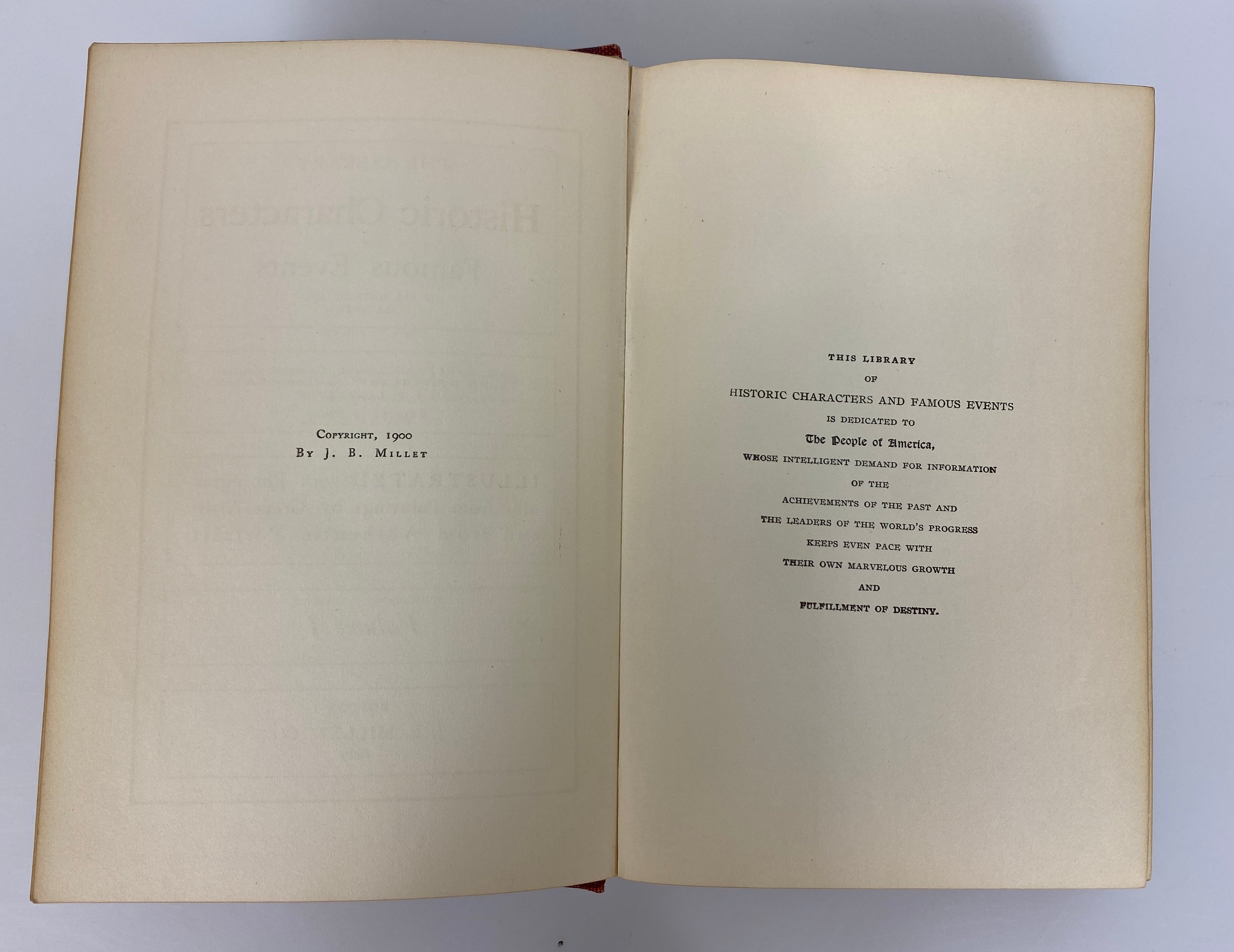 12 Volume Set: Library of Historic Characters & Famous Events 1909 Antique HC