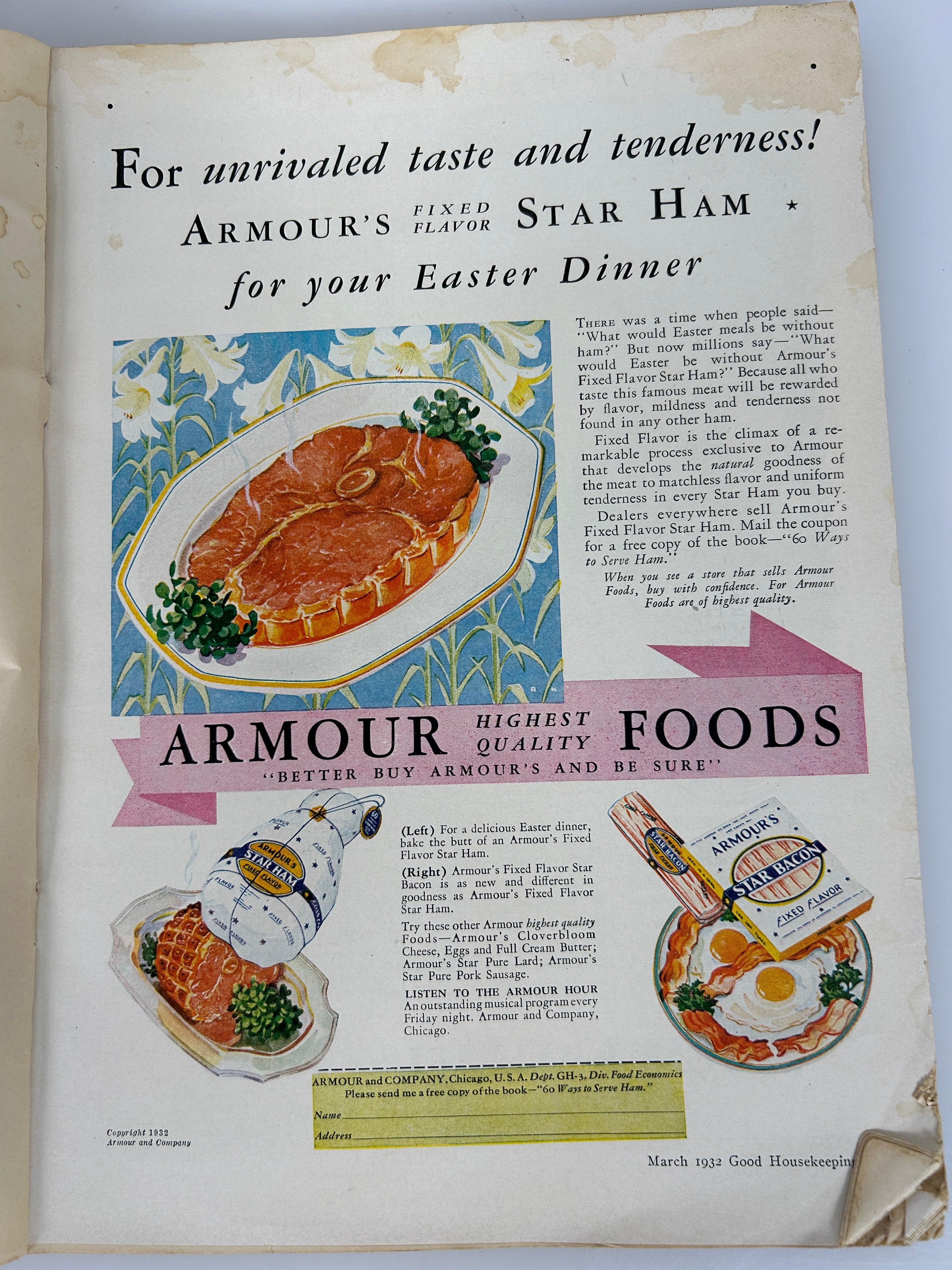 1932 March Good Housekeeping Magazine -Illustrated Covers & Ads