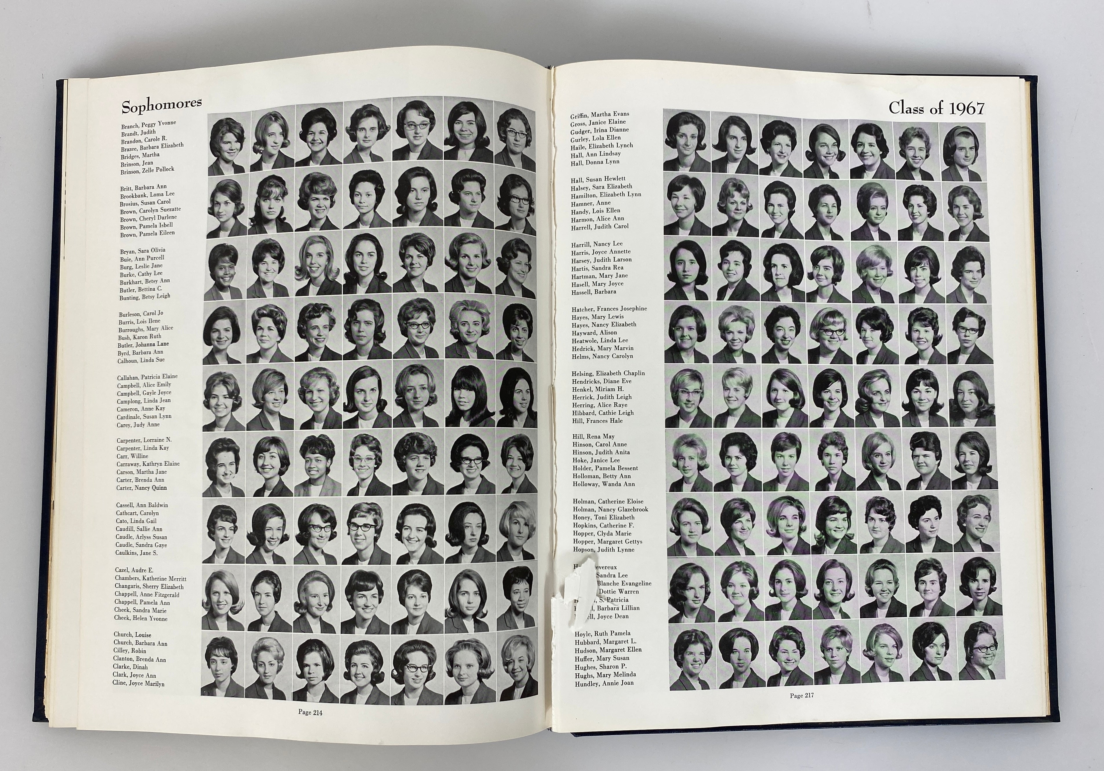 1965 University of North Carolina Greensboro "Pine Needles" Yearbook HC
