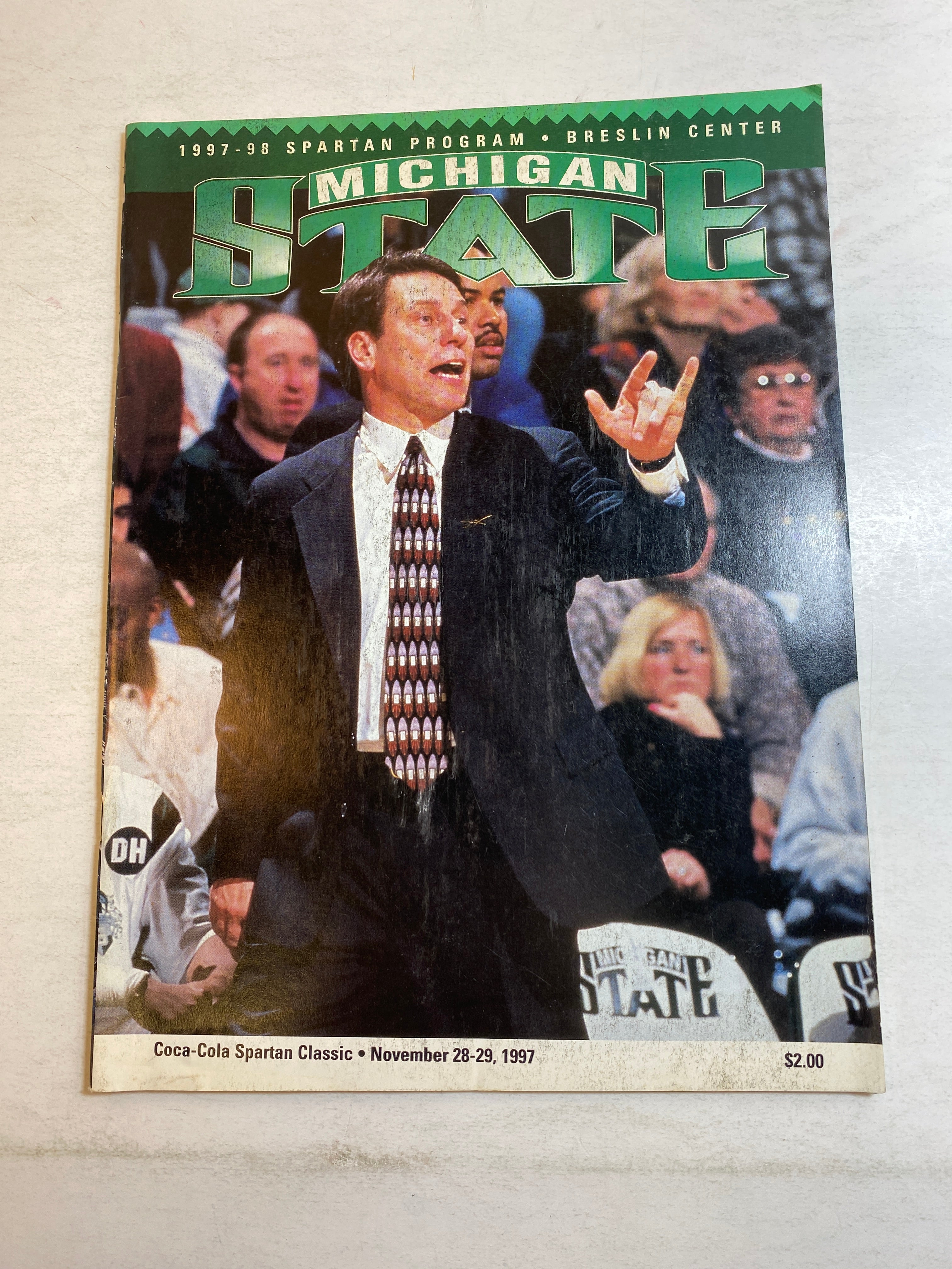 1997 Michigan State Coca-Cola Classic Program Izzo