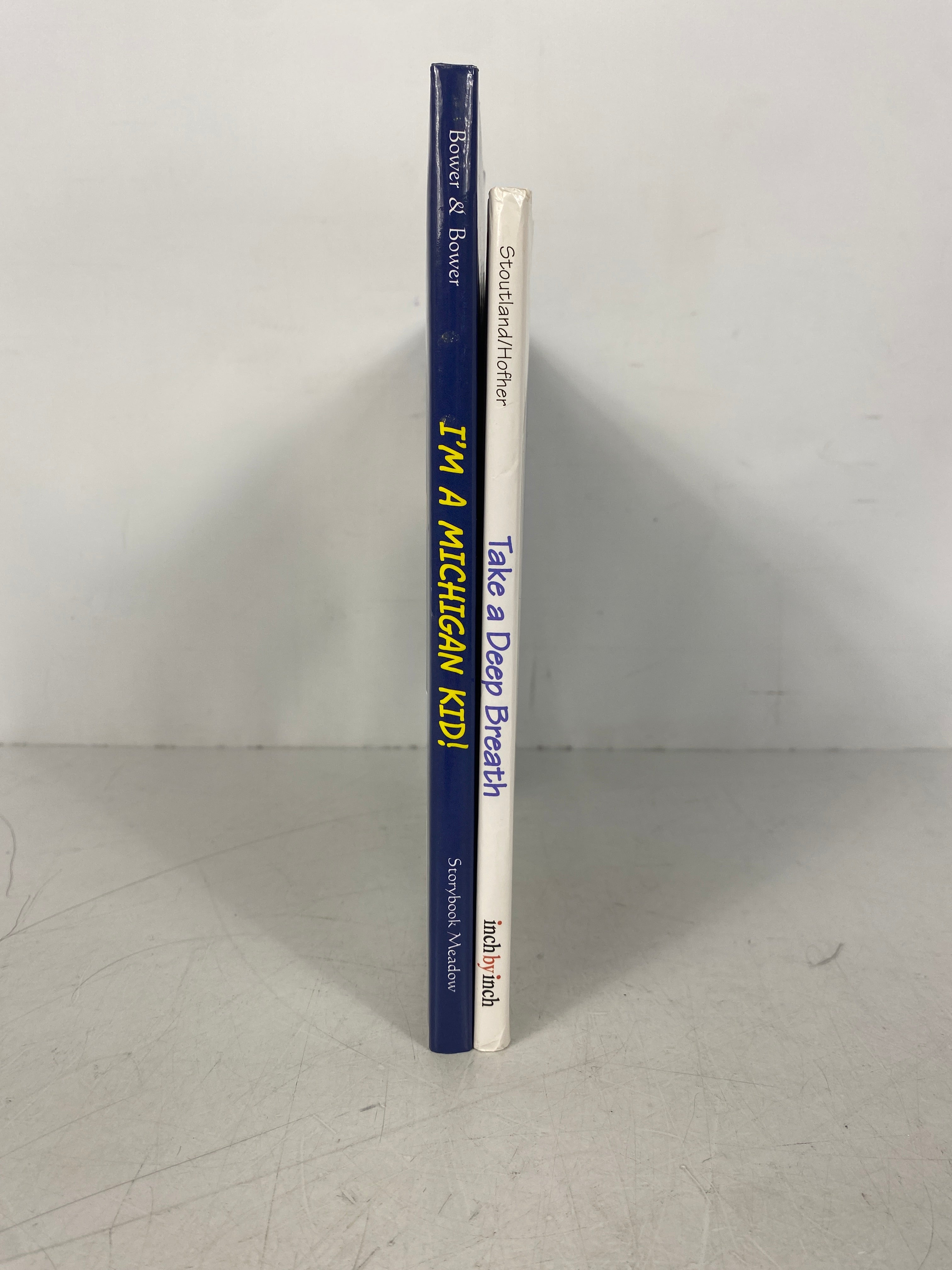 2 Signed Vols: I'm a Michigan Kid (Bower)/Take a Deep Breath (Stoutland) HCDJ