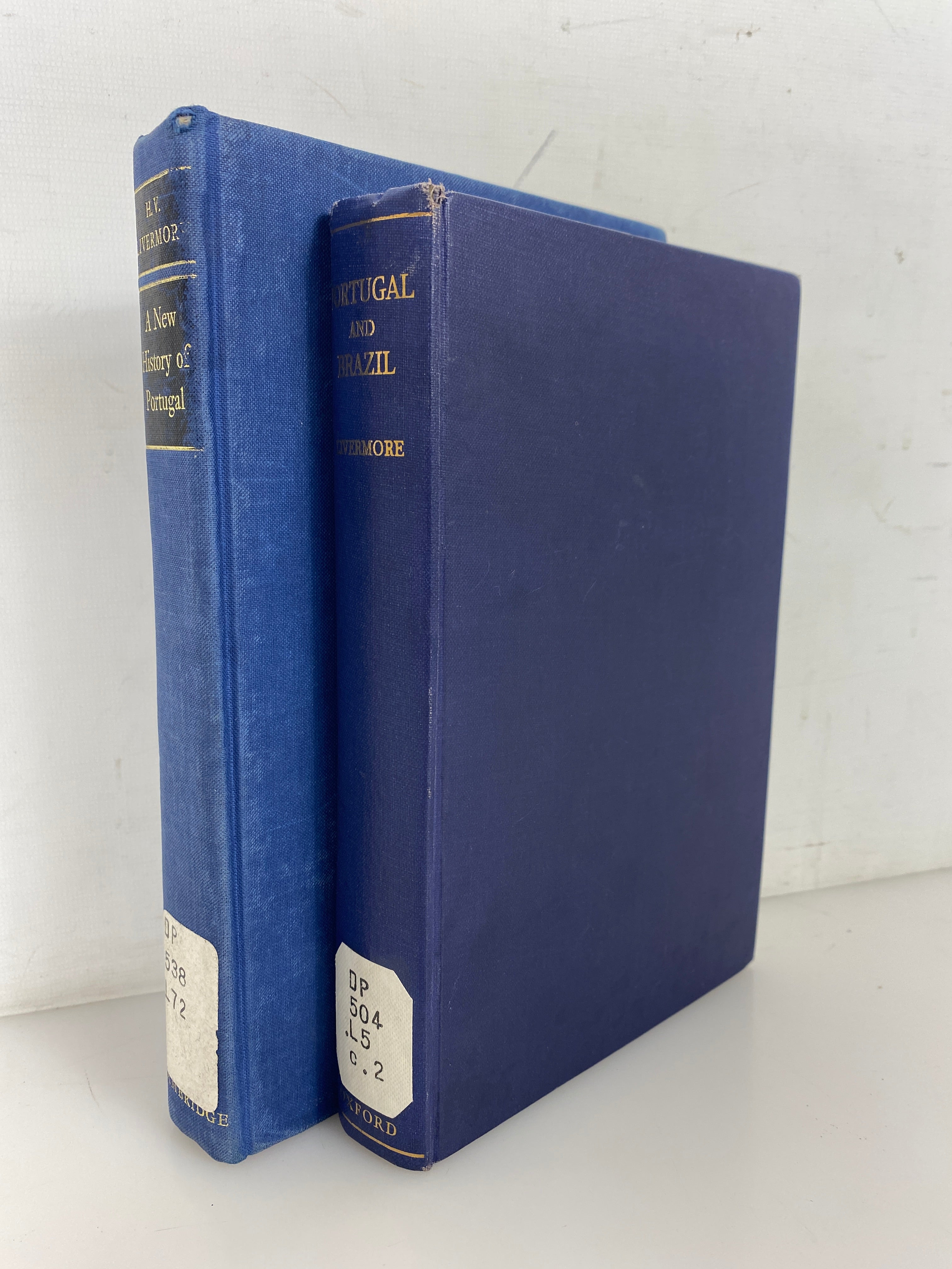 2 Vols: A New History of Portugal/Portugal and Brazil 1963-66 Ex-Library HC