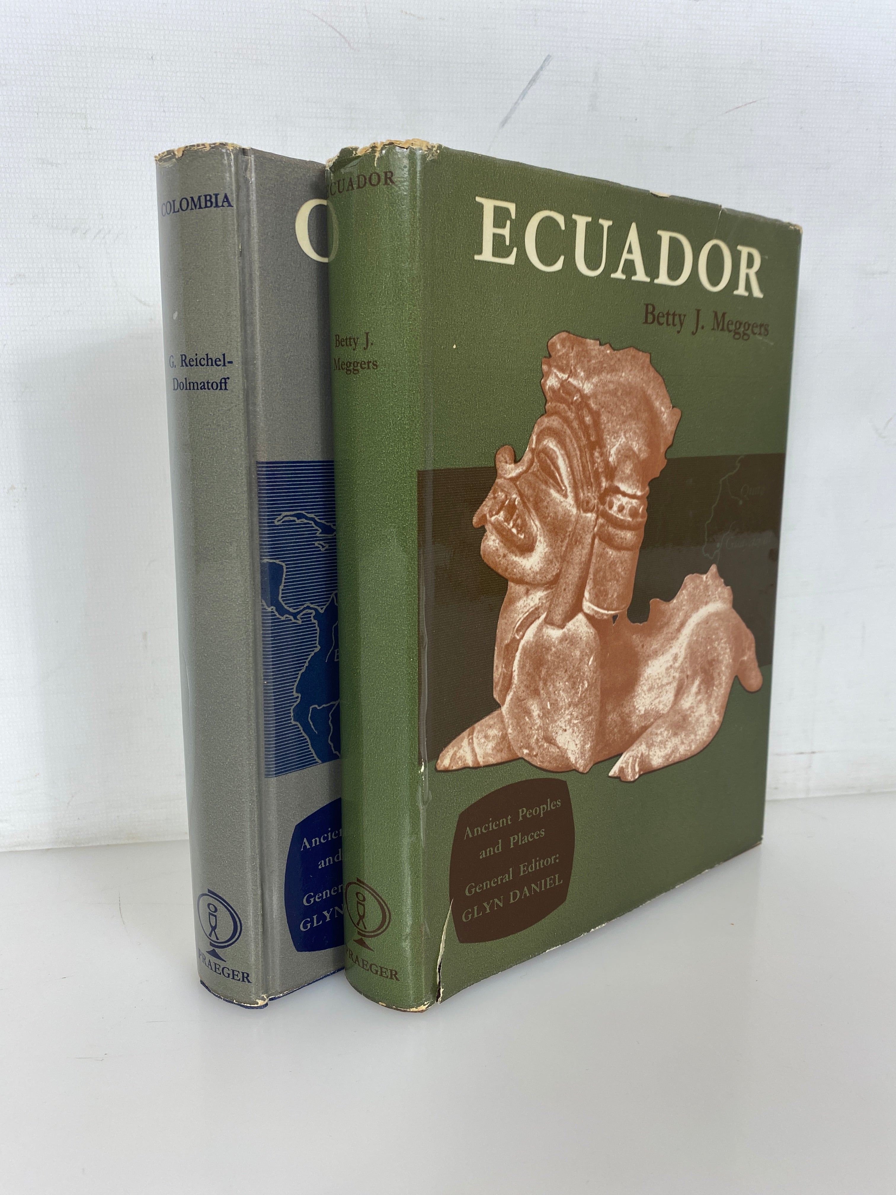 2 Vols: Colombia (Reichel-Dolmatoff)/Ecuador (Meggers) 1965-66 Praeger HCDJ