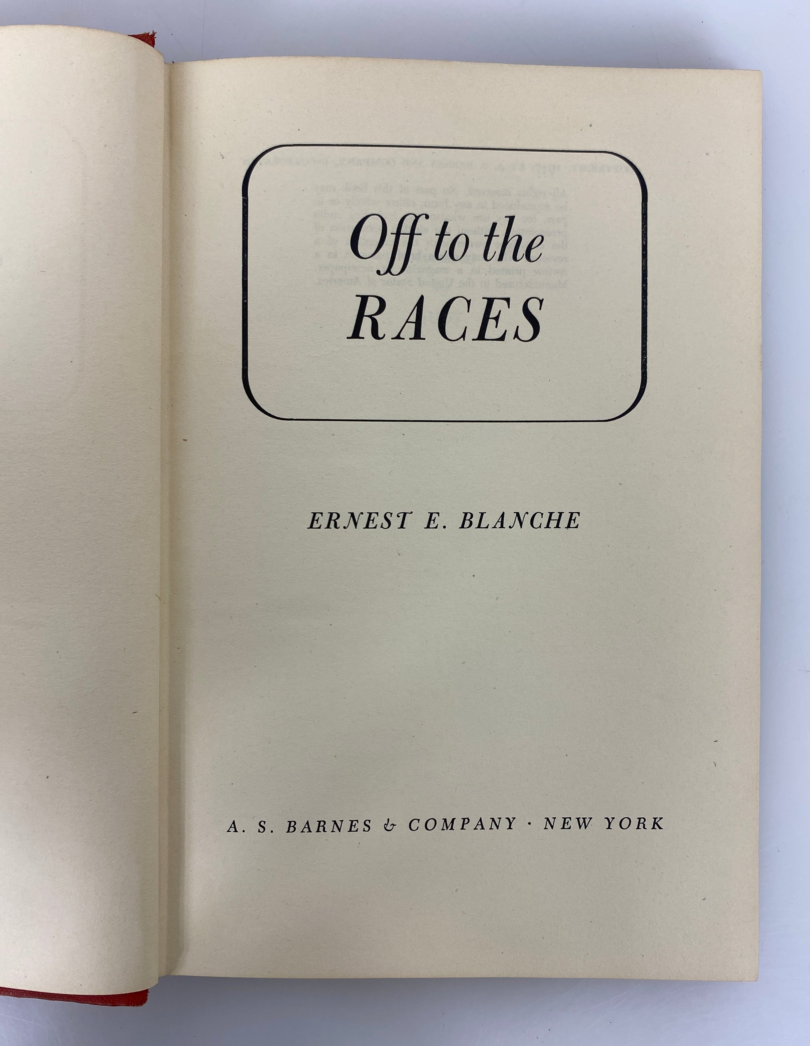 2 Vols: Off to the Races by Blanche/Dealing With Horses by Kelly 1947-61 HC DJ