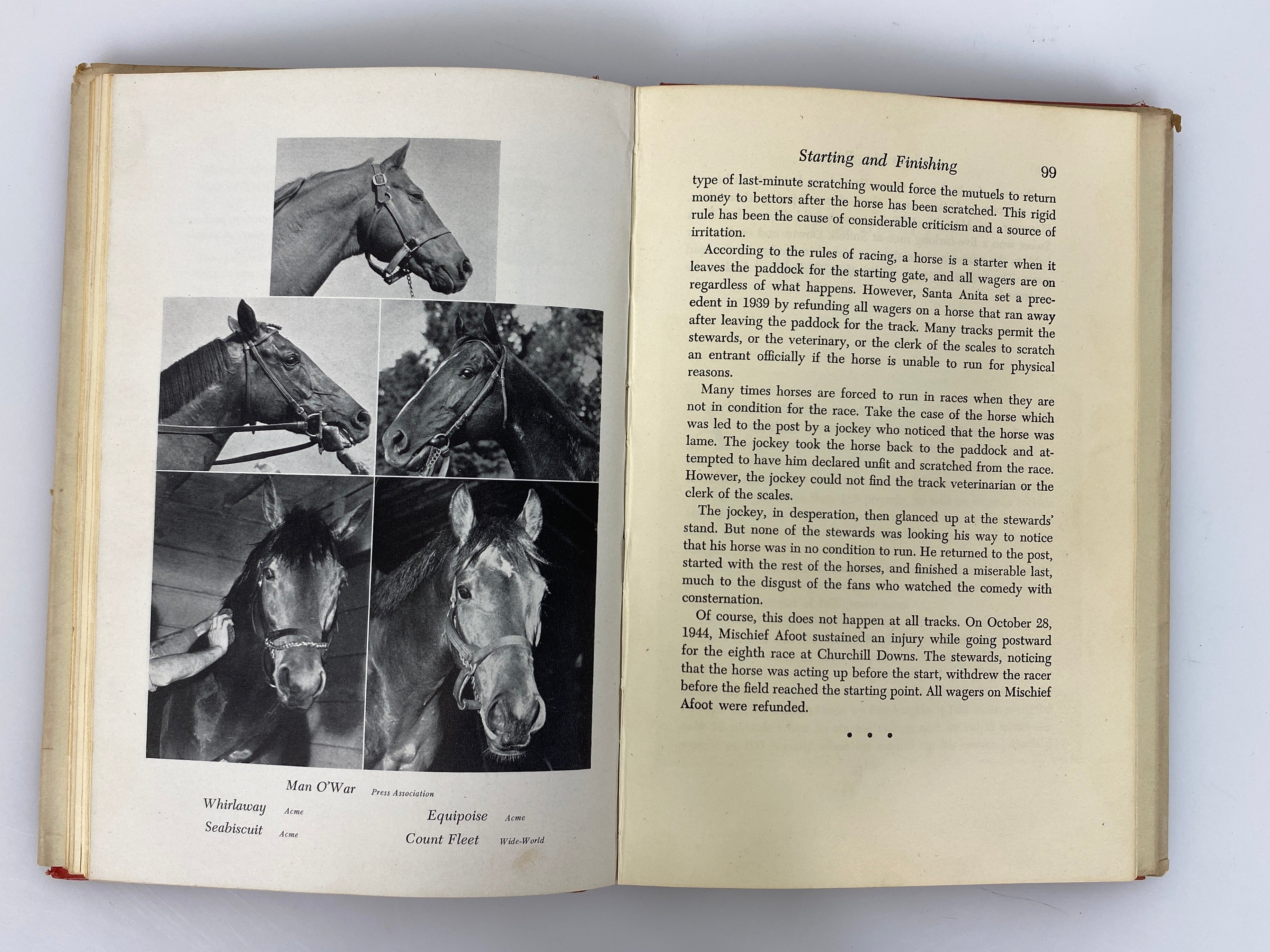2 Vols: Off to the Races by Blanche/Dealing With Horses by Kelly 1947-61 HC DJ