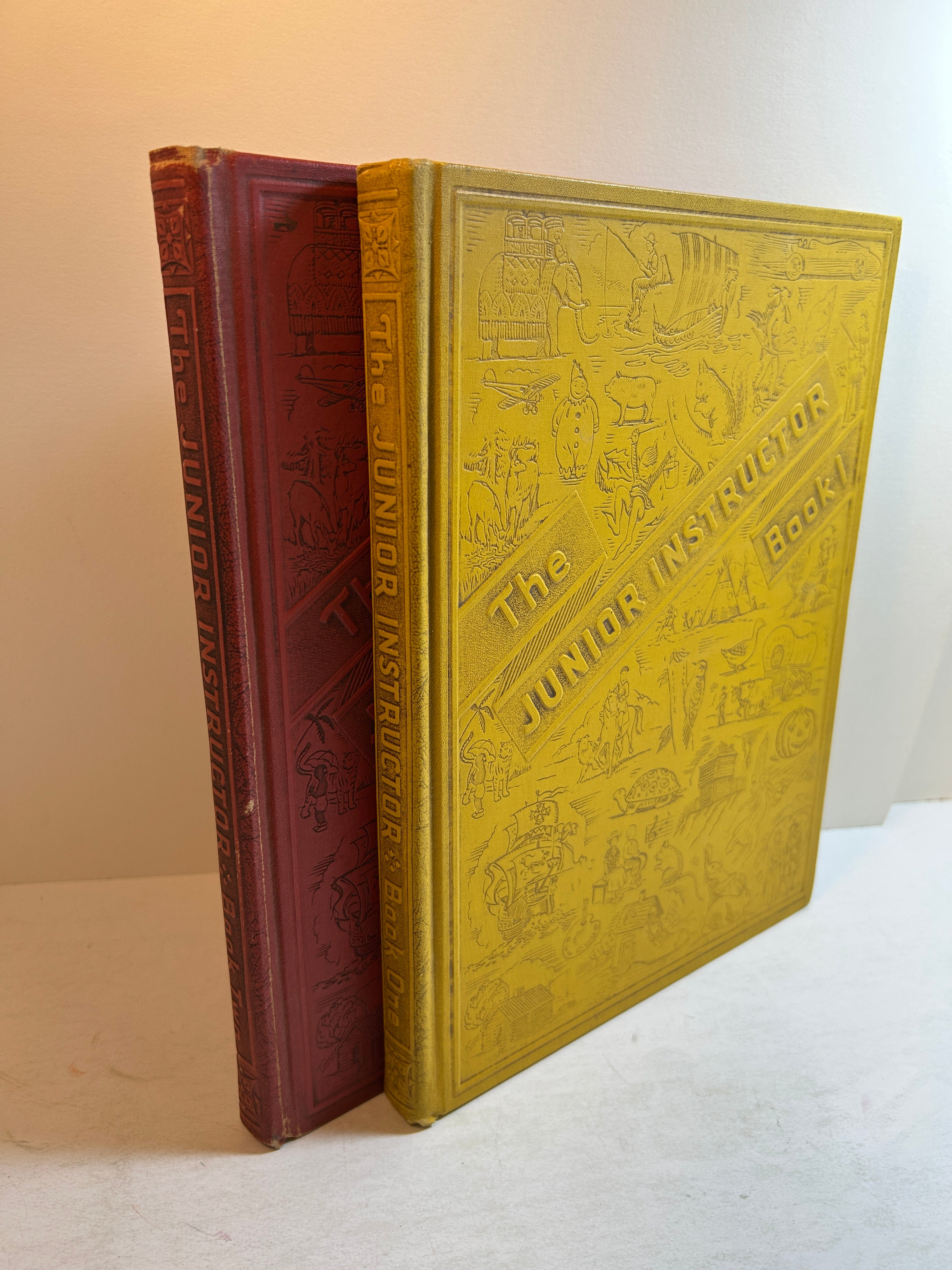 2 Volume Set: The Junior Instructor Books 1 and 2 1956 Vintage HC