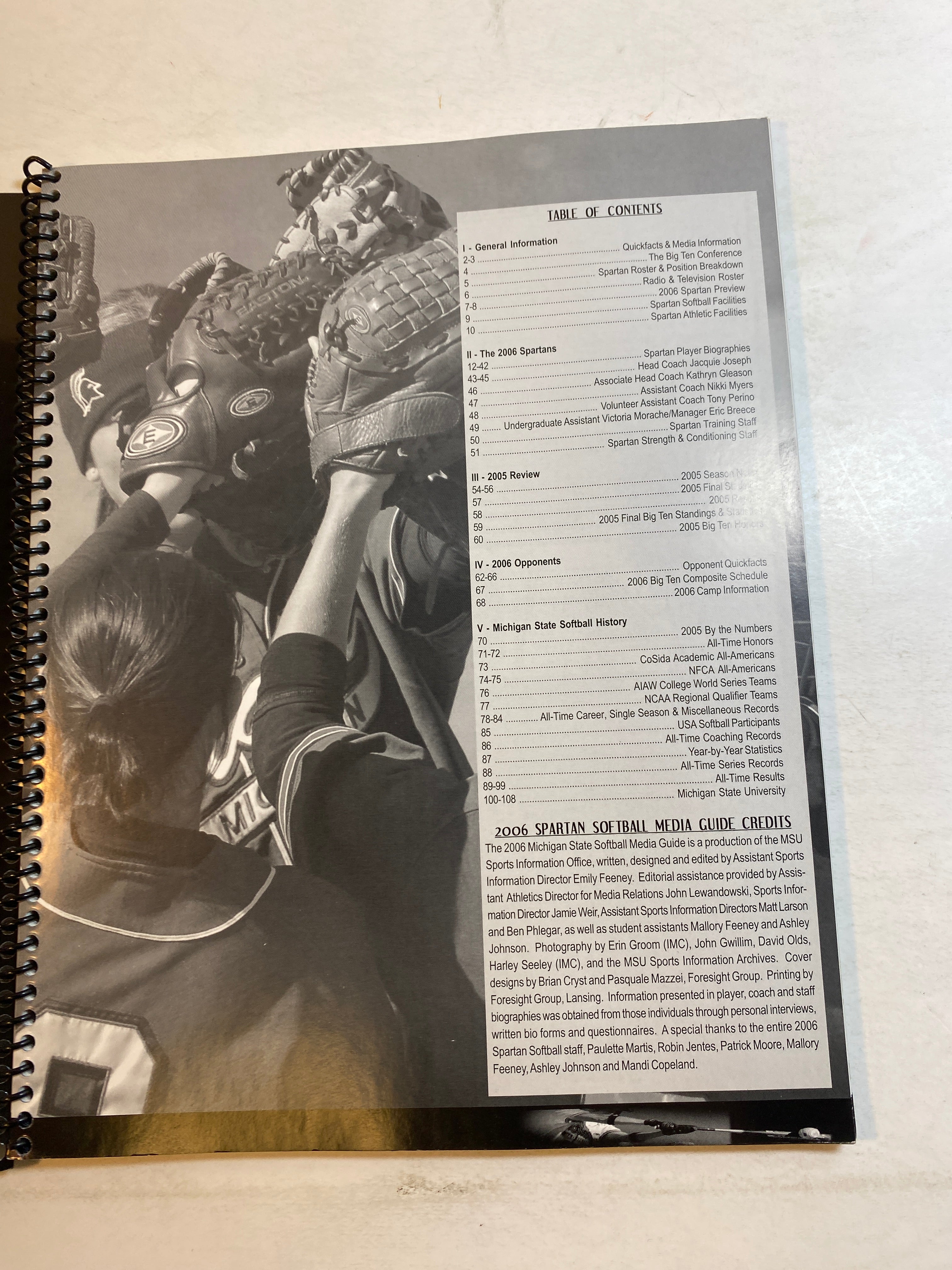 2006 MSU Michigan State Softball Media Guide