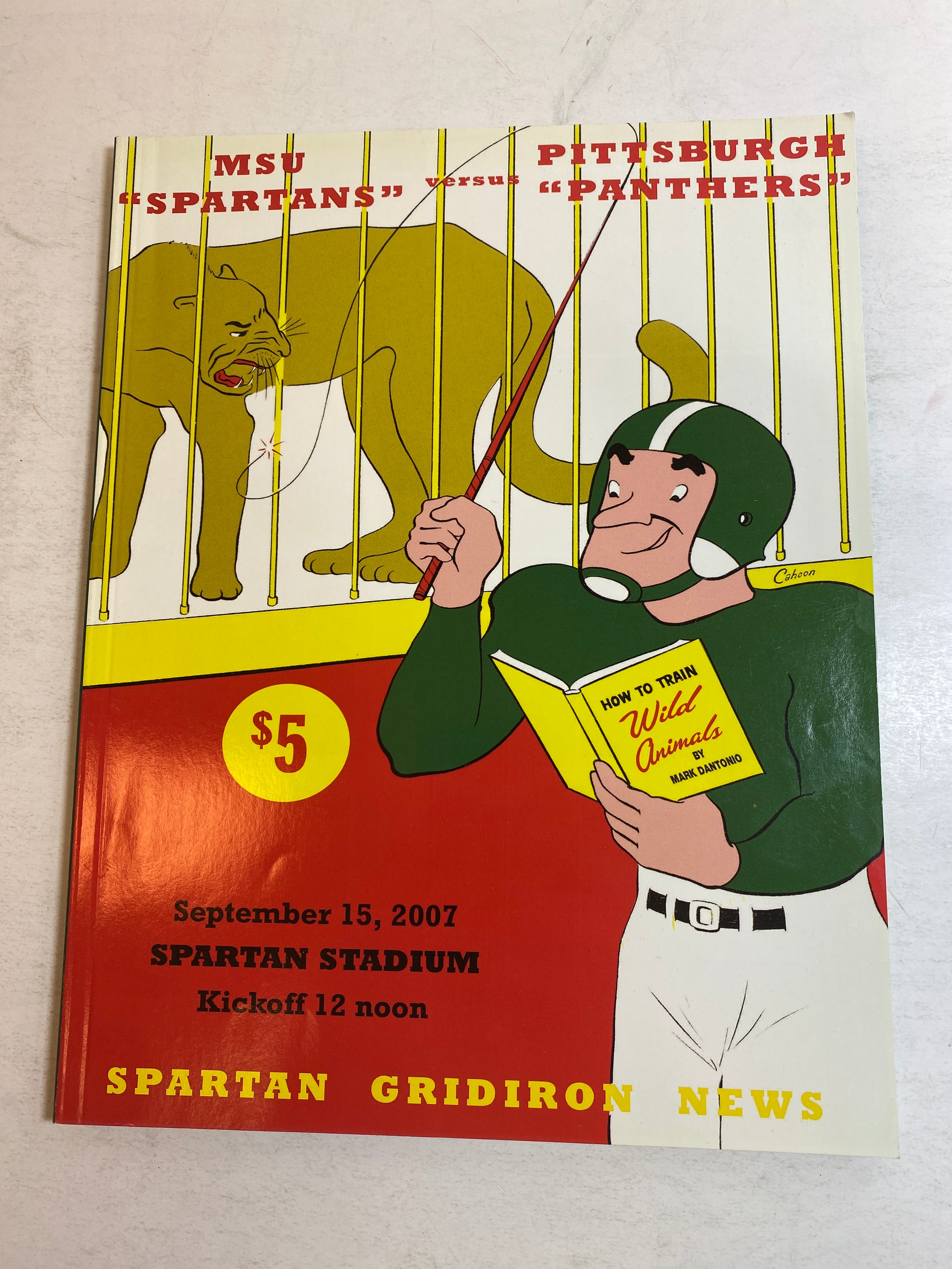 2007 Michigan State vs Pittsburgh Spartan SportsZone Magazine Football Program