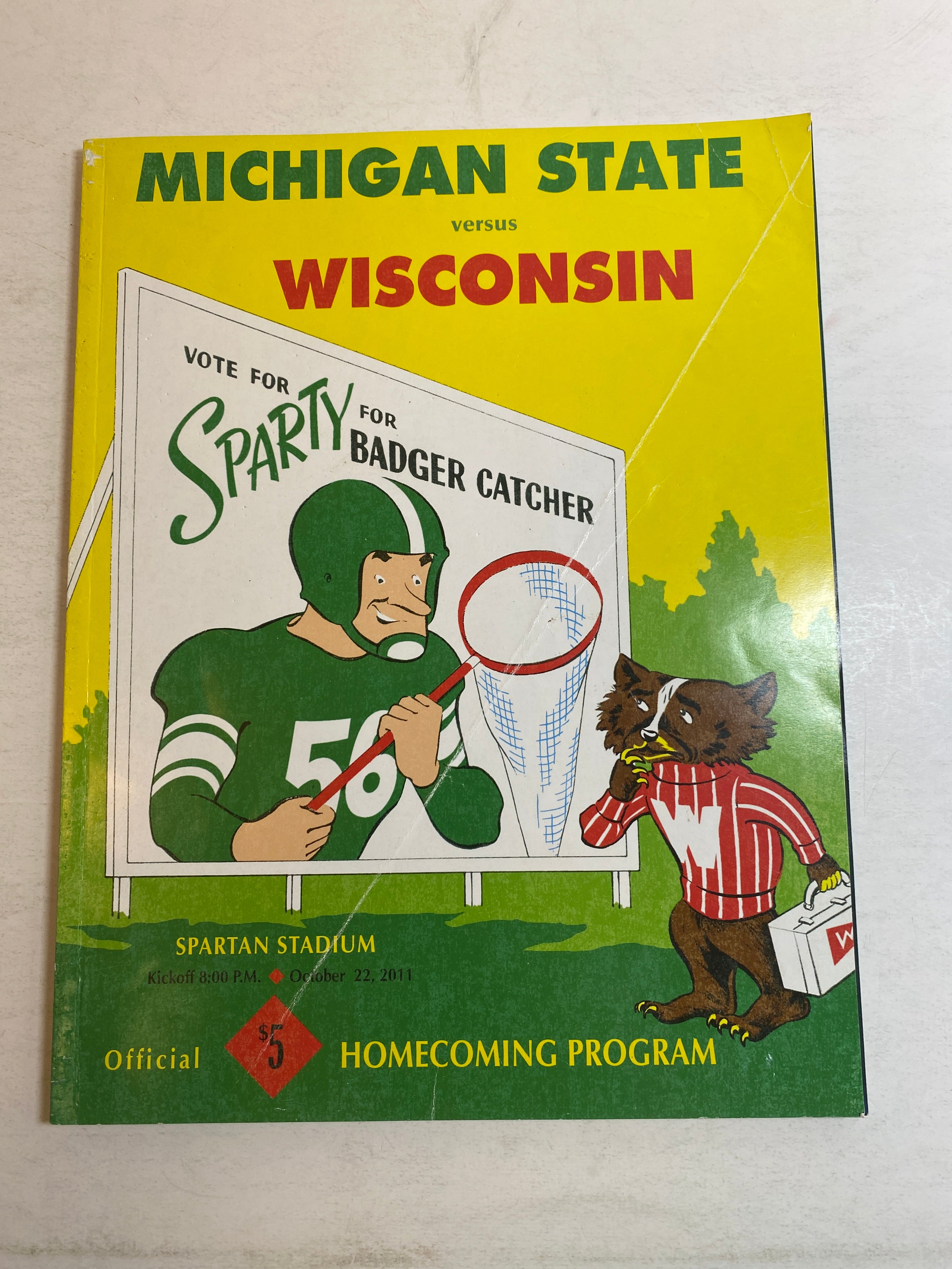 2011 Michigan State vs Wisconsin Football Program