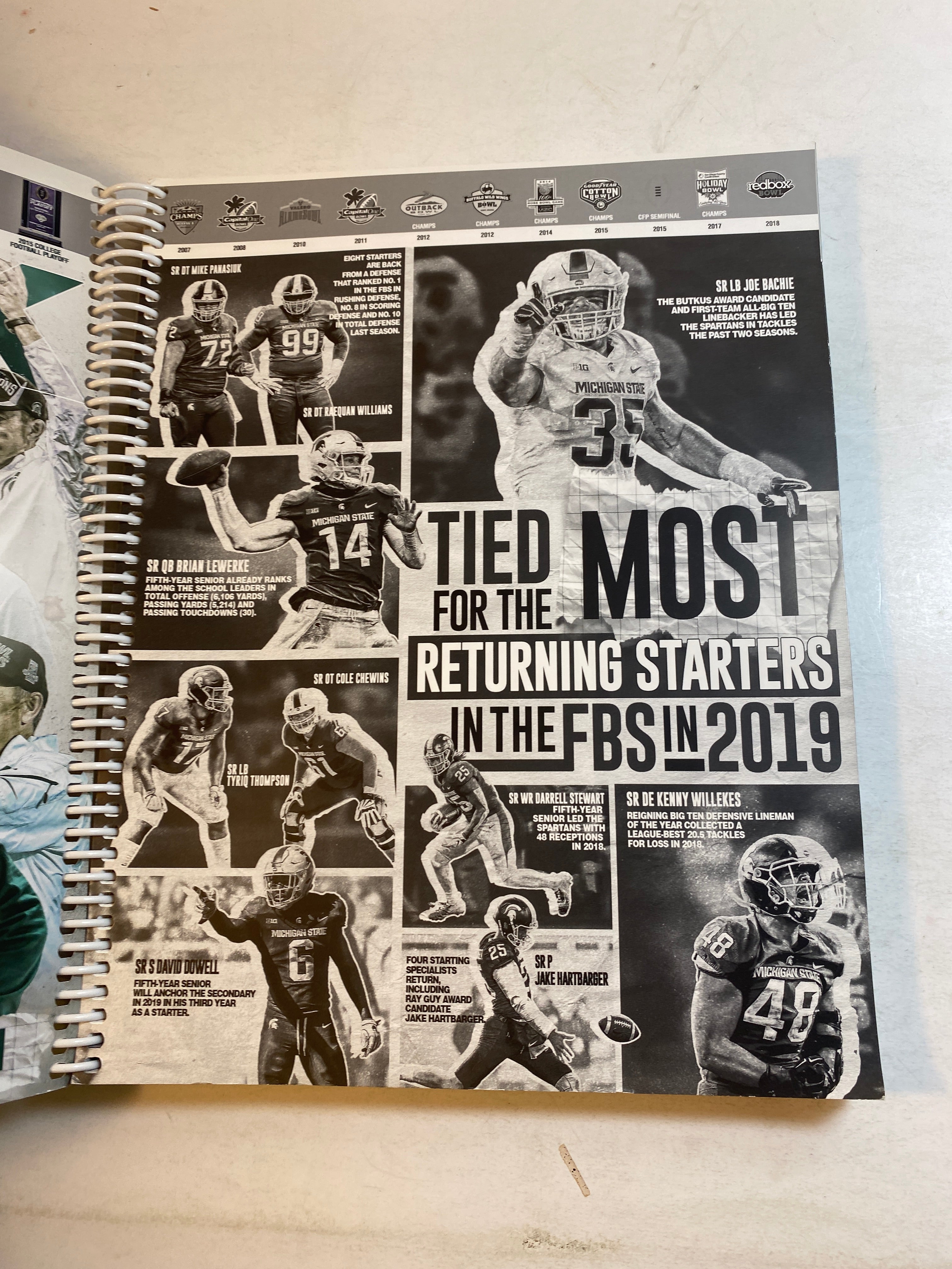 2019 MSU Michigan State Football Media Guide