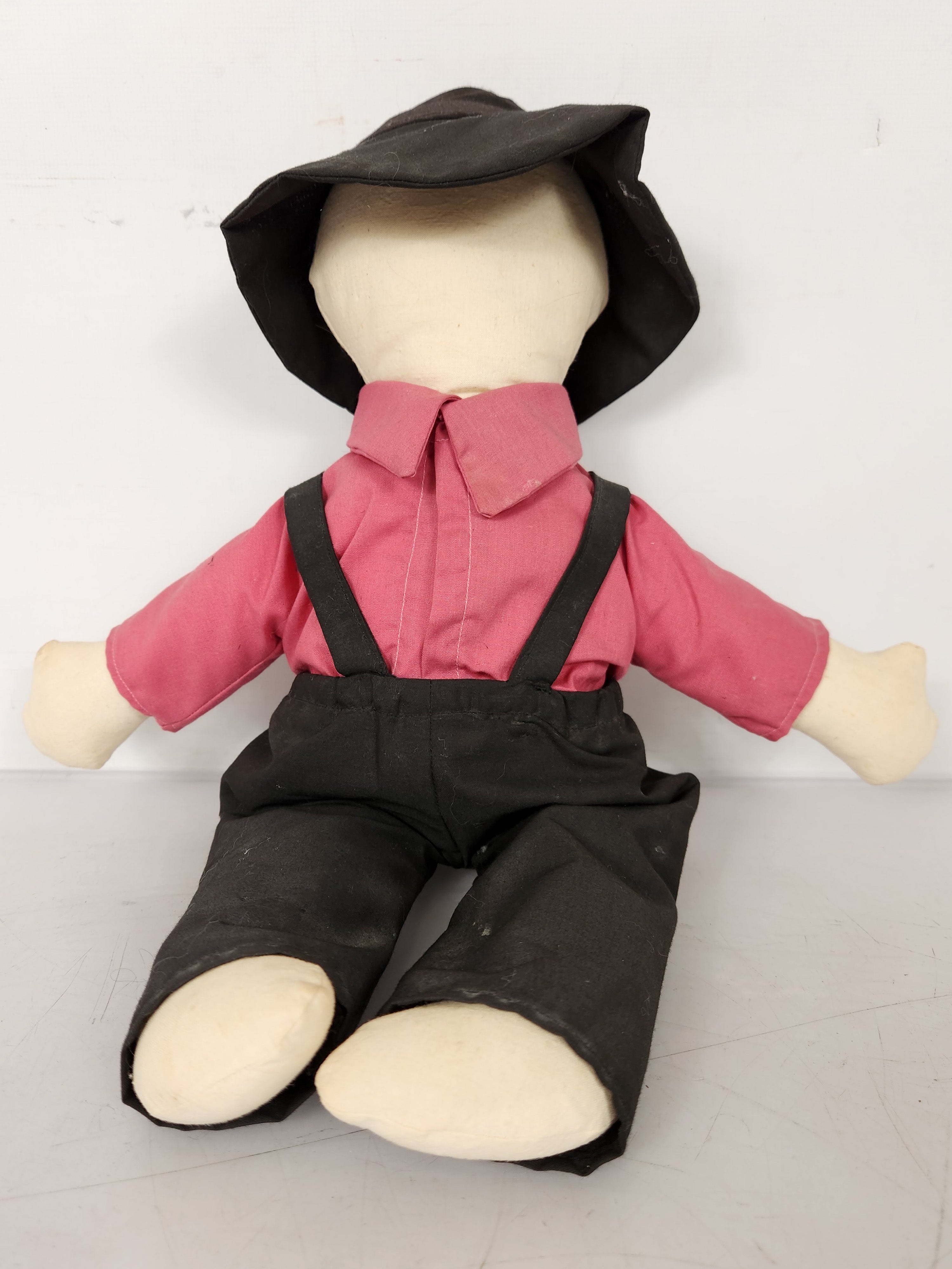 Handmade Amish Faceless 15" Male Doll