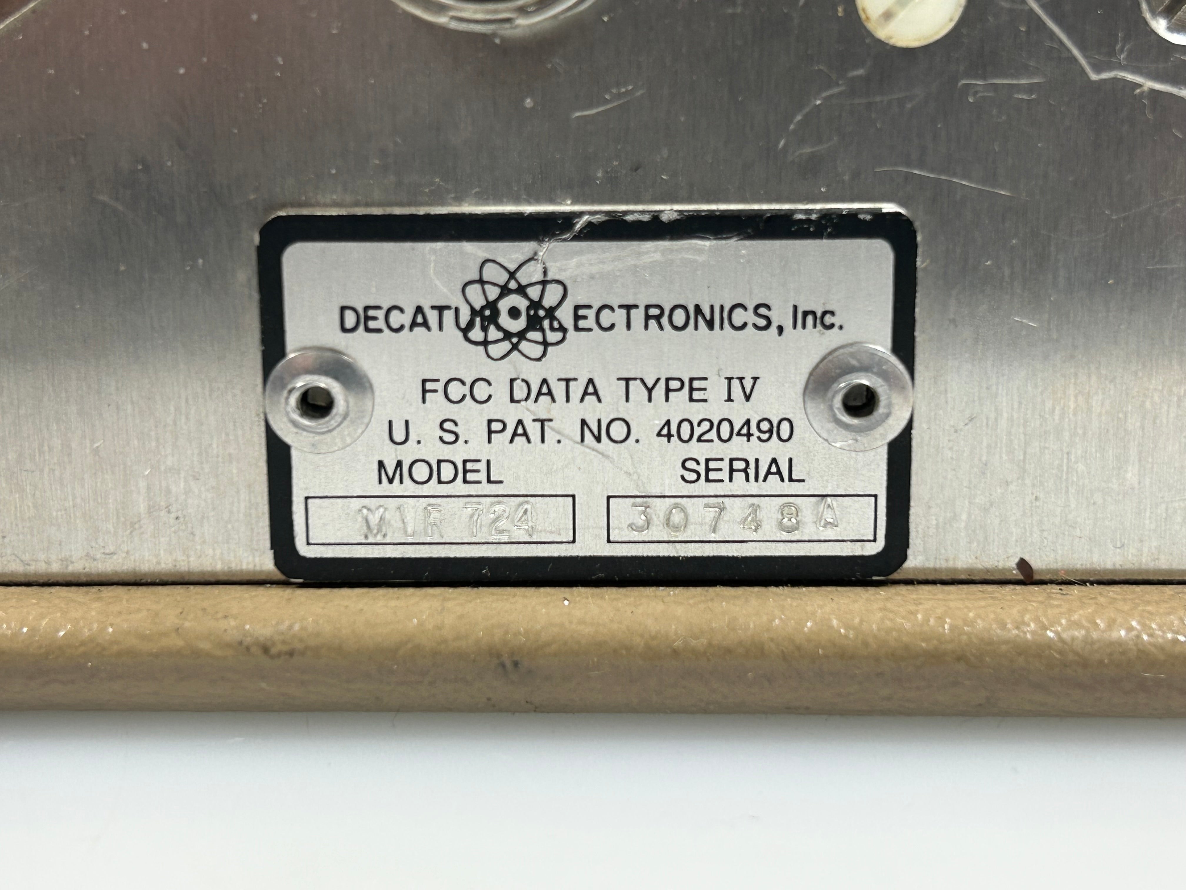 Decatur Electronics Traffic Radar Unit *Untested*
