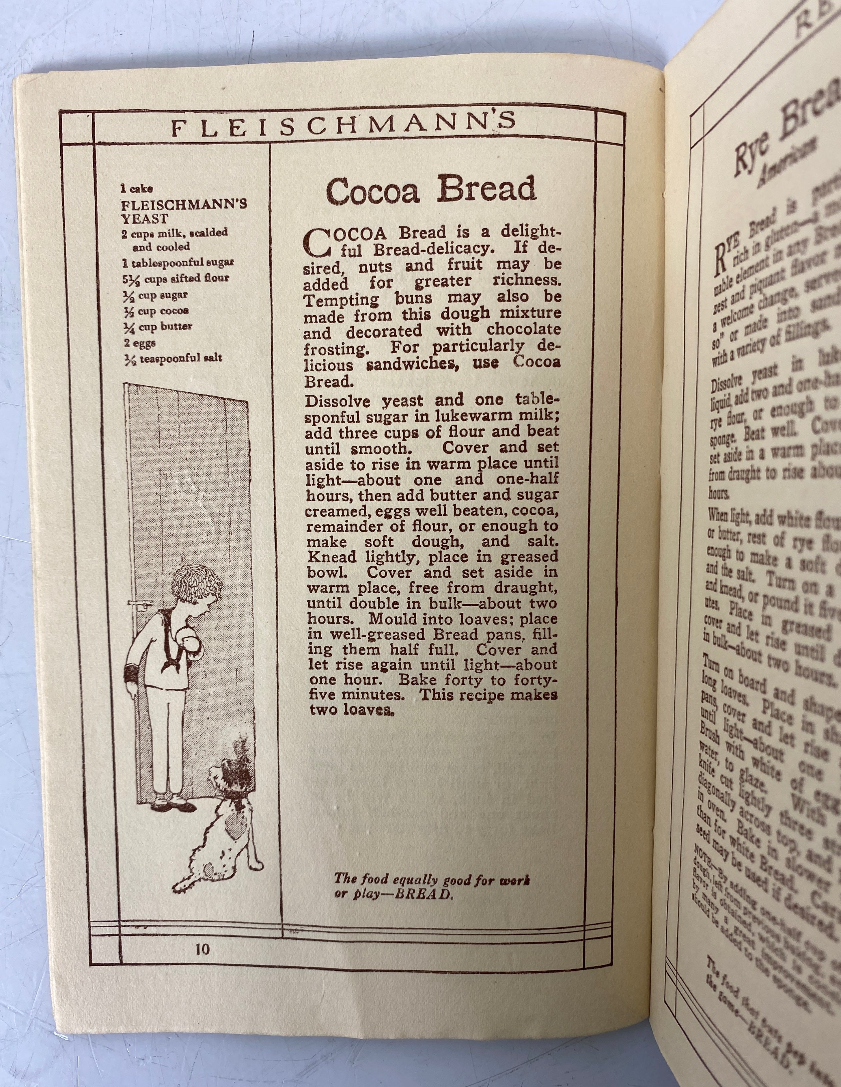 3 Antique Fleischmann's Yeast Recipe Booklets 1910-1922 SC