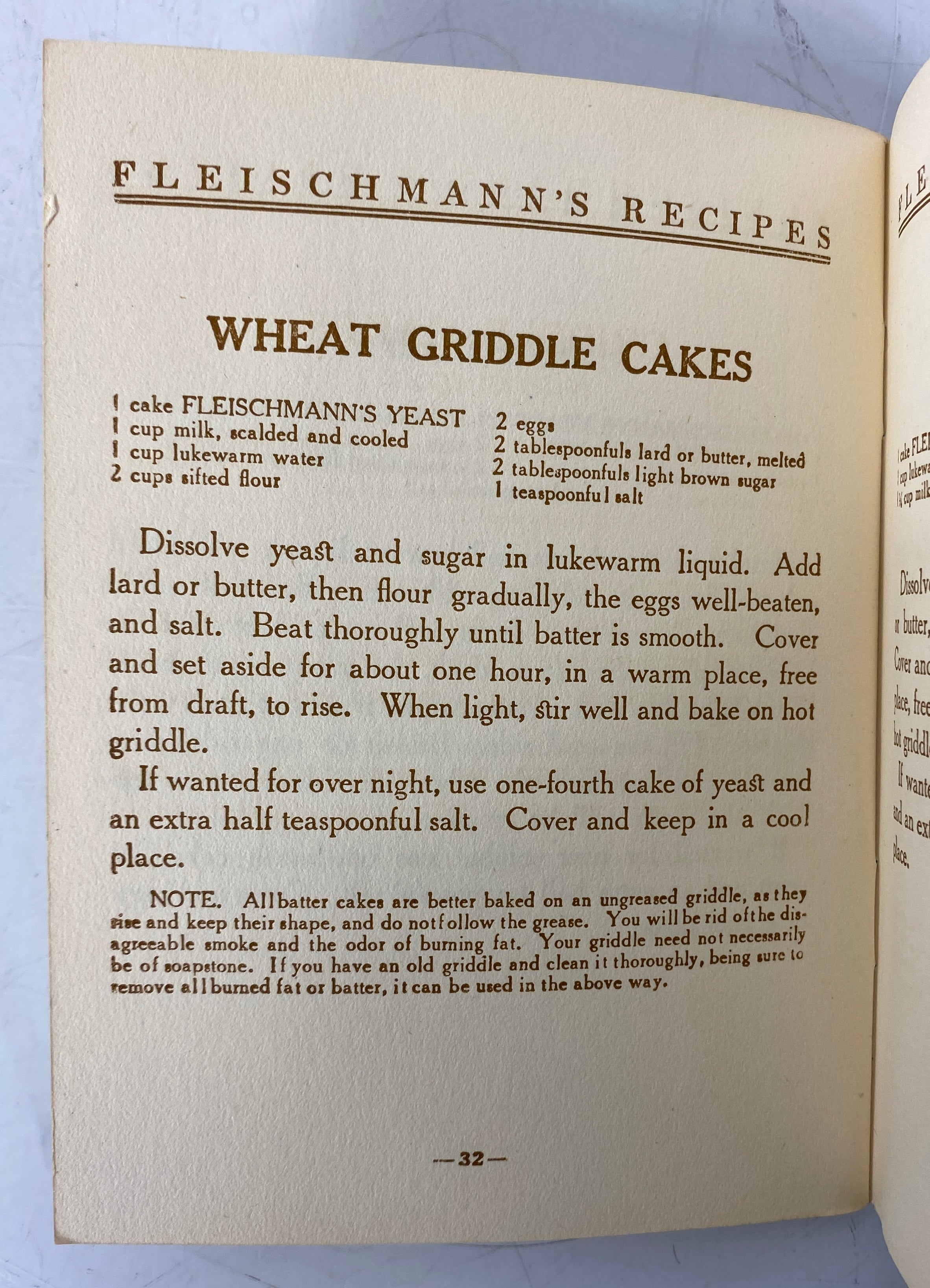 3 Antique Fleischmann's Yeast Recipe Booklets 1910-1922 SC