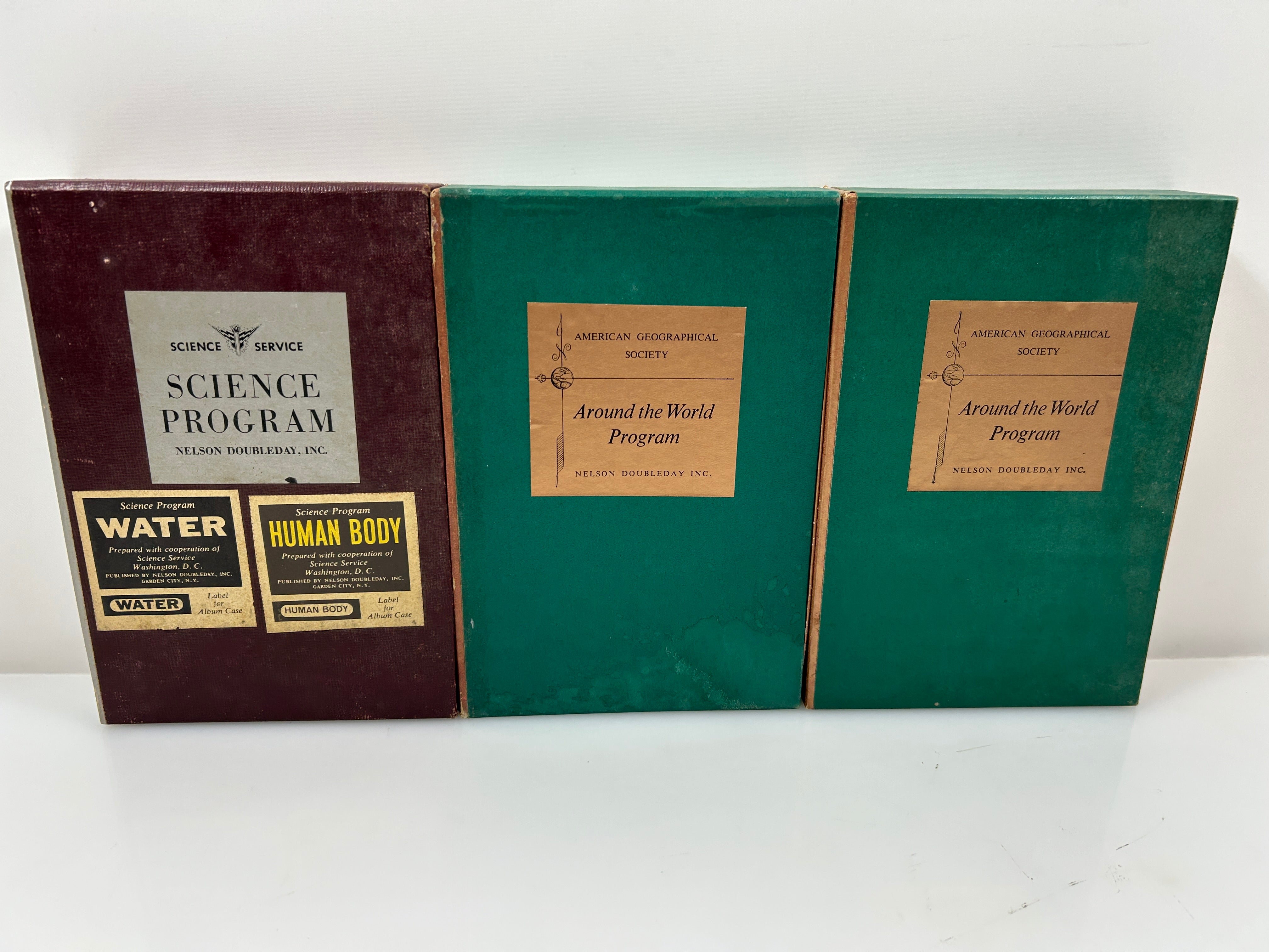 3 Vintage Box Sets: Science Service Program/Around the World Program Doubleday