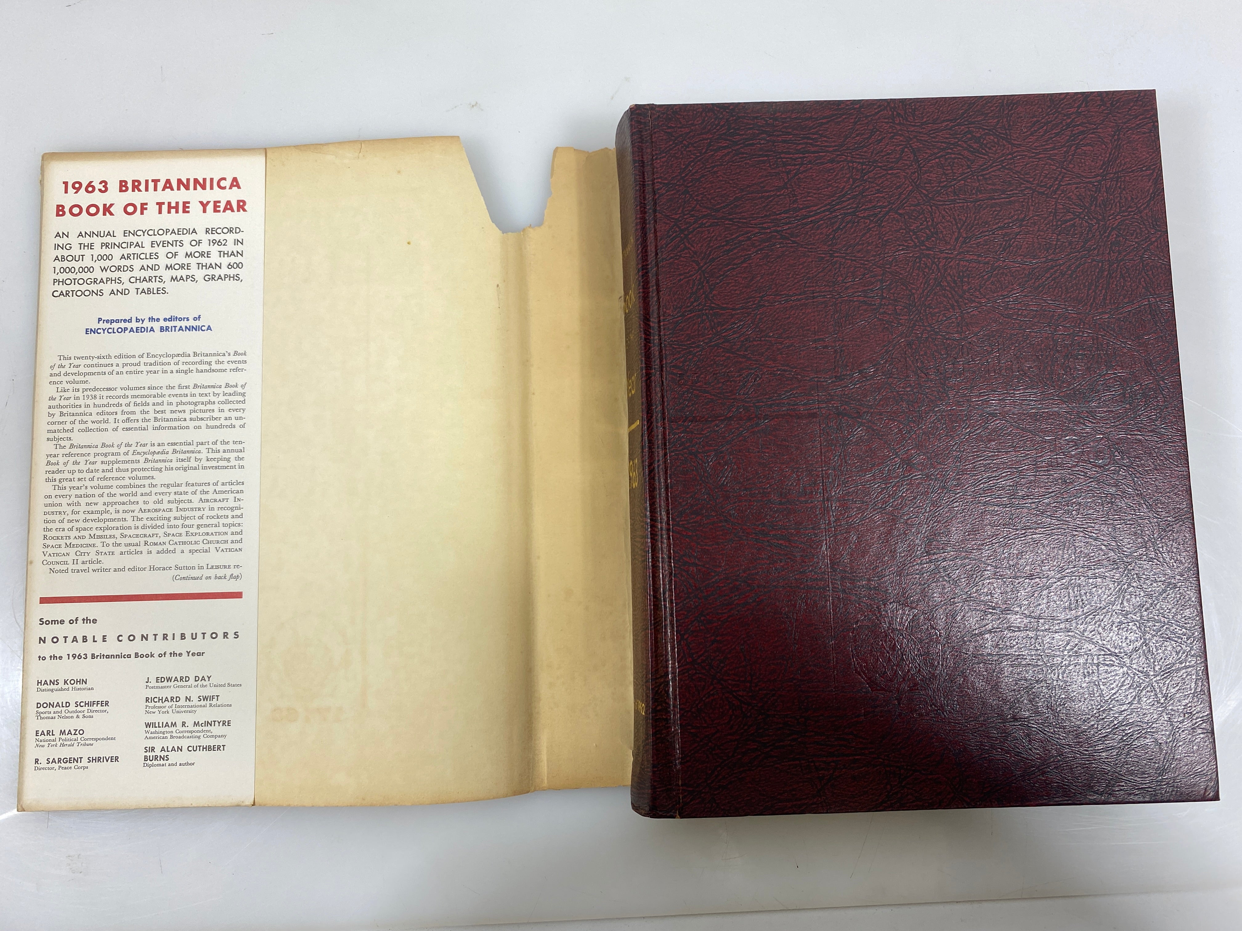 3 Vintage Britannica Books of the Year 1963/1966/1968 HC DJ