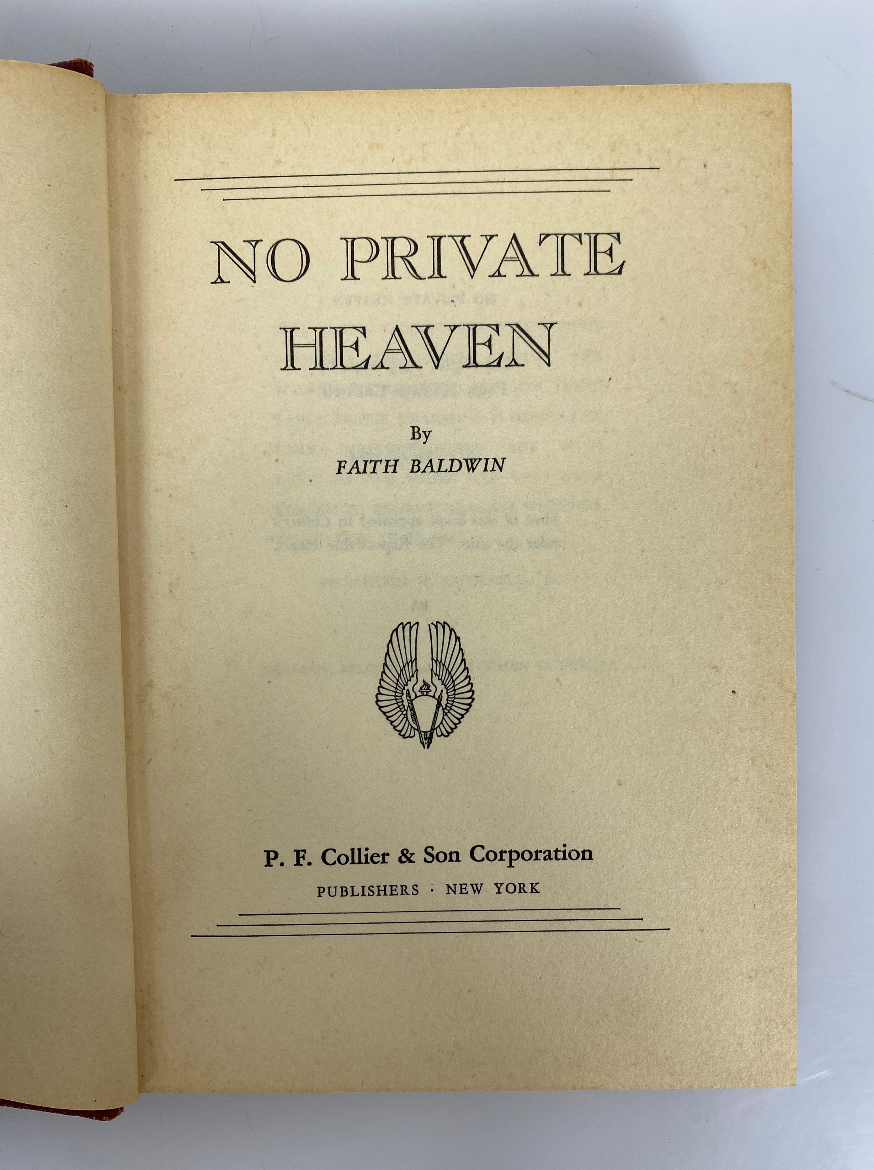 3 Vintage Faith Baldwin HC Weekend Marriage/No Private Heaven/Woman on Her Way