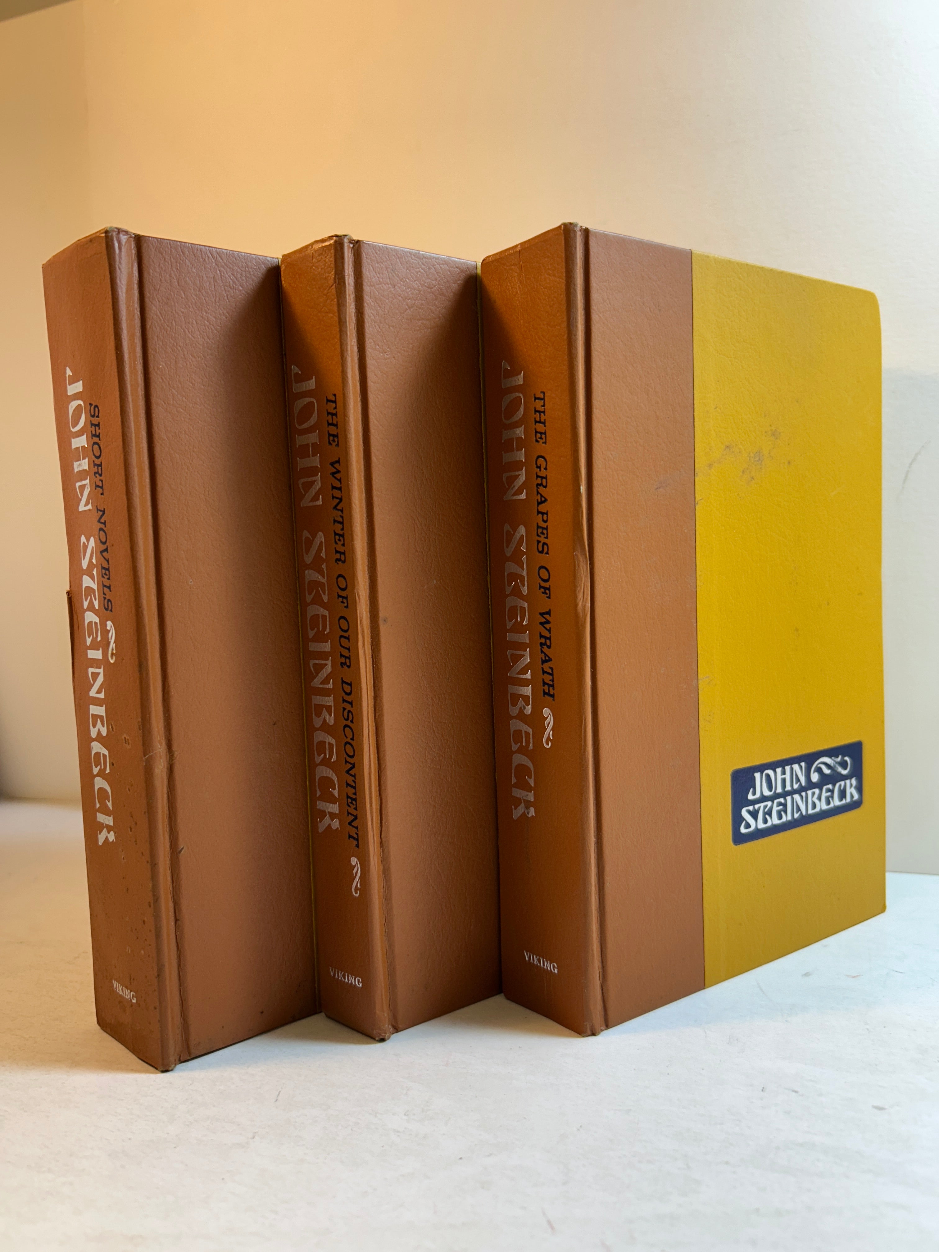 3 Vintage John Steinbeck Novels 1961-1967 The Viking Press HC