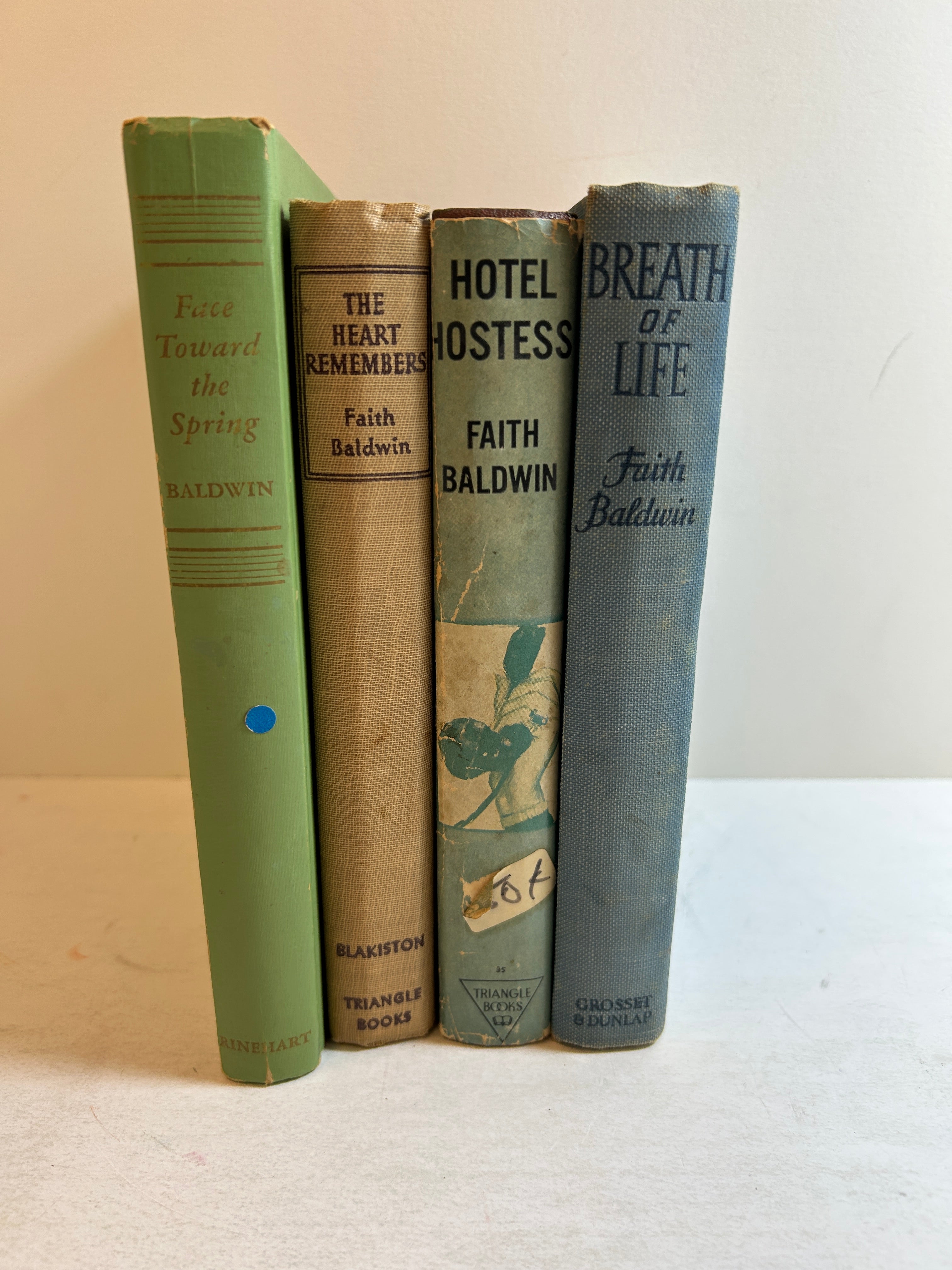 4 Faith Baldwin incl Hotel Hostess/Face Toward the Spring/The Heart Remembers