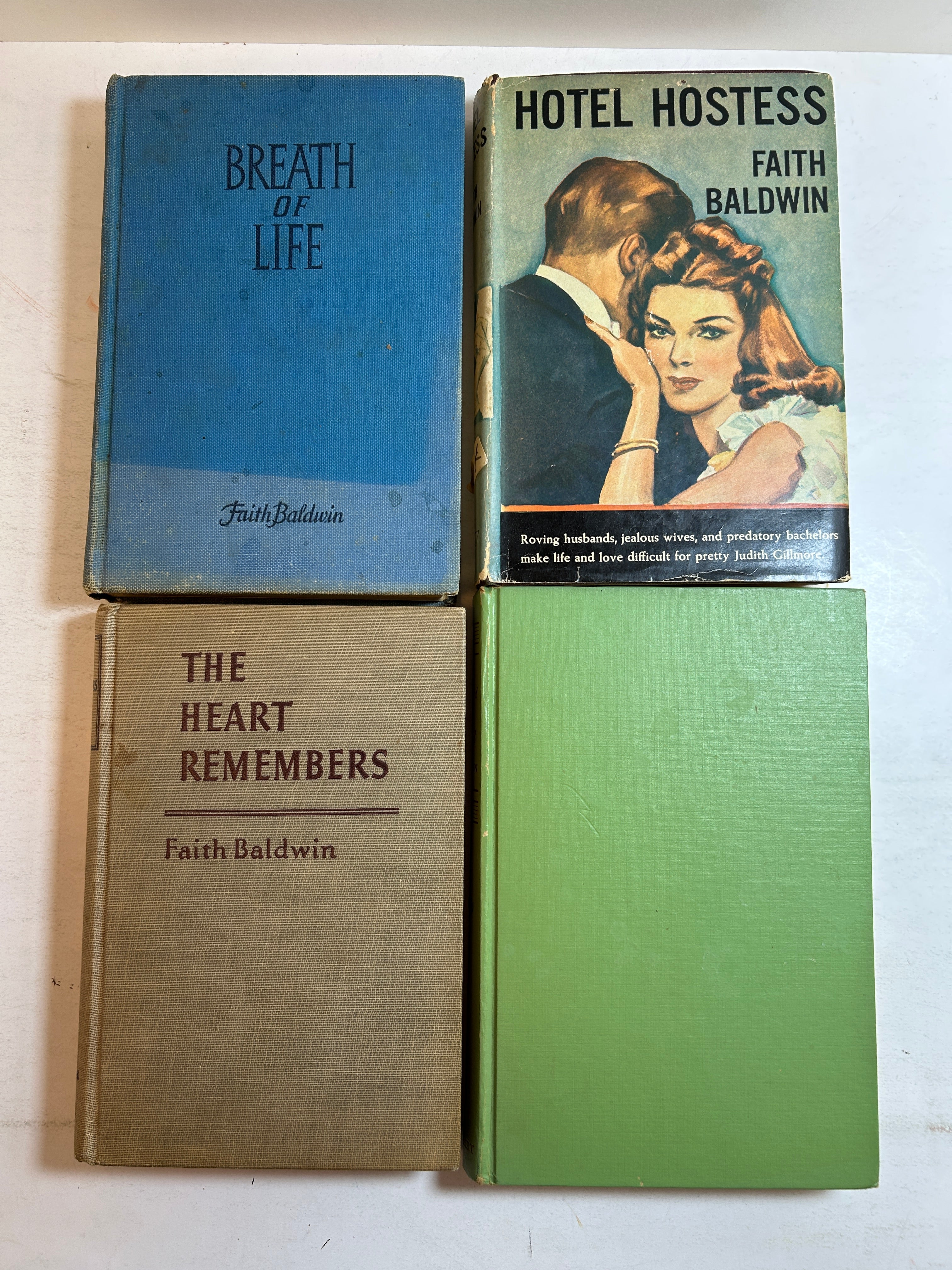 4 Faith Baldwin incl Hotel Hostess/Face Toward the Spring/The Heart Remembers