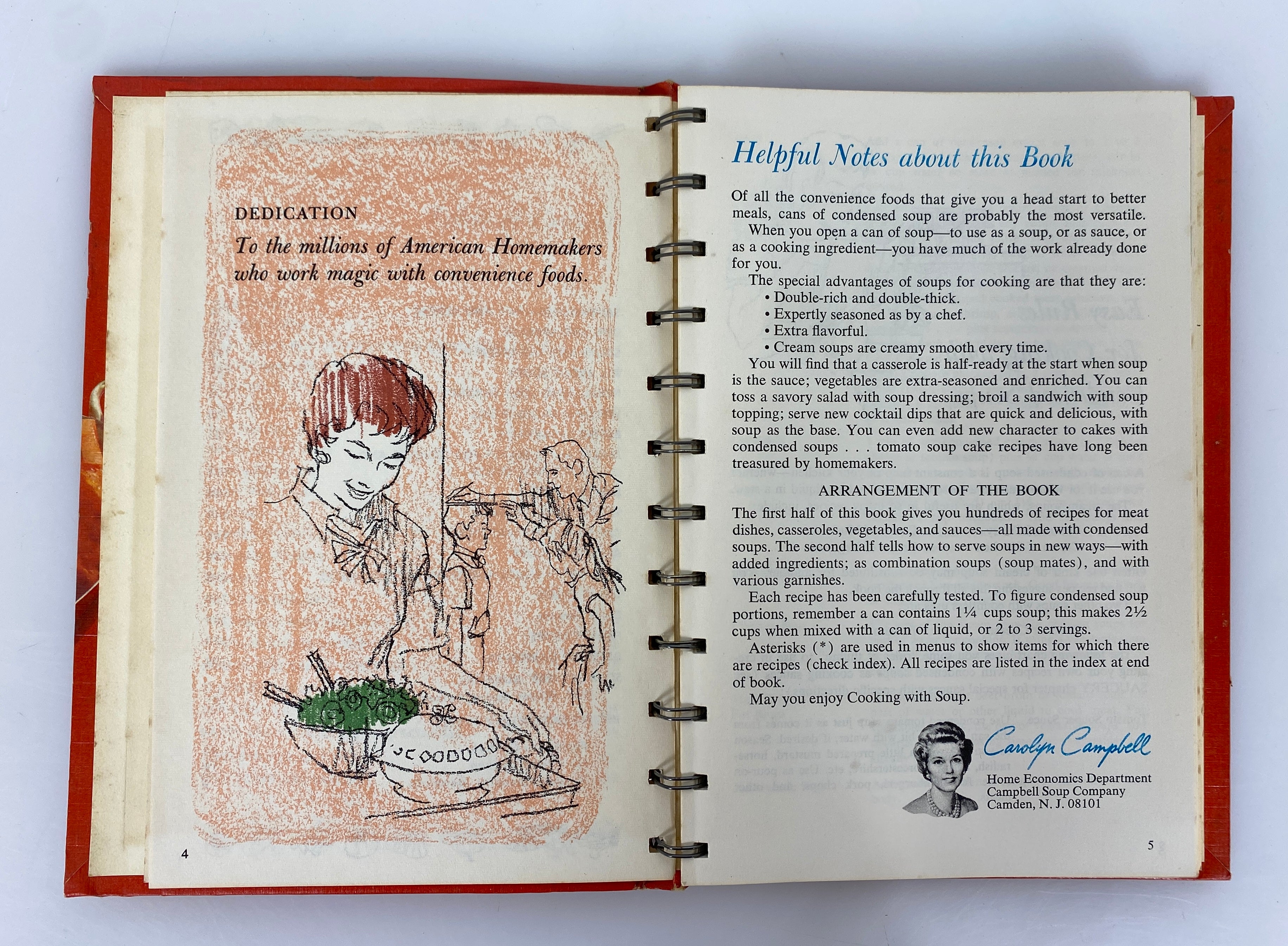 4 Vtg Cookbooks: Campbell's/American Gas/Current Inc/Home Economics Teachers