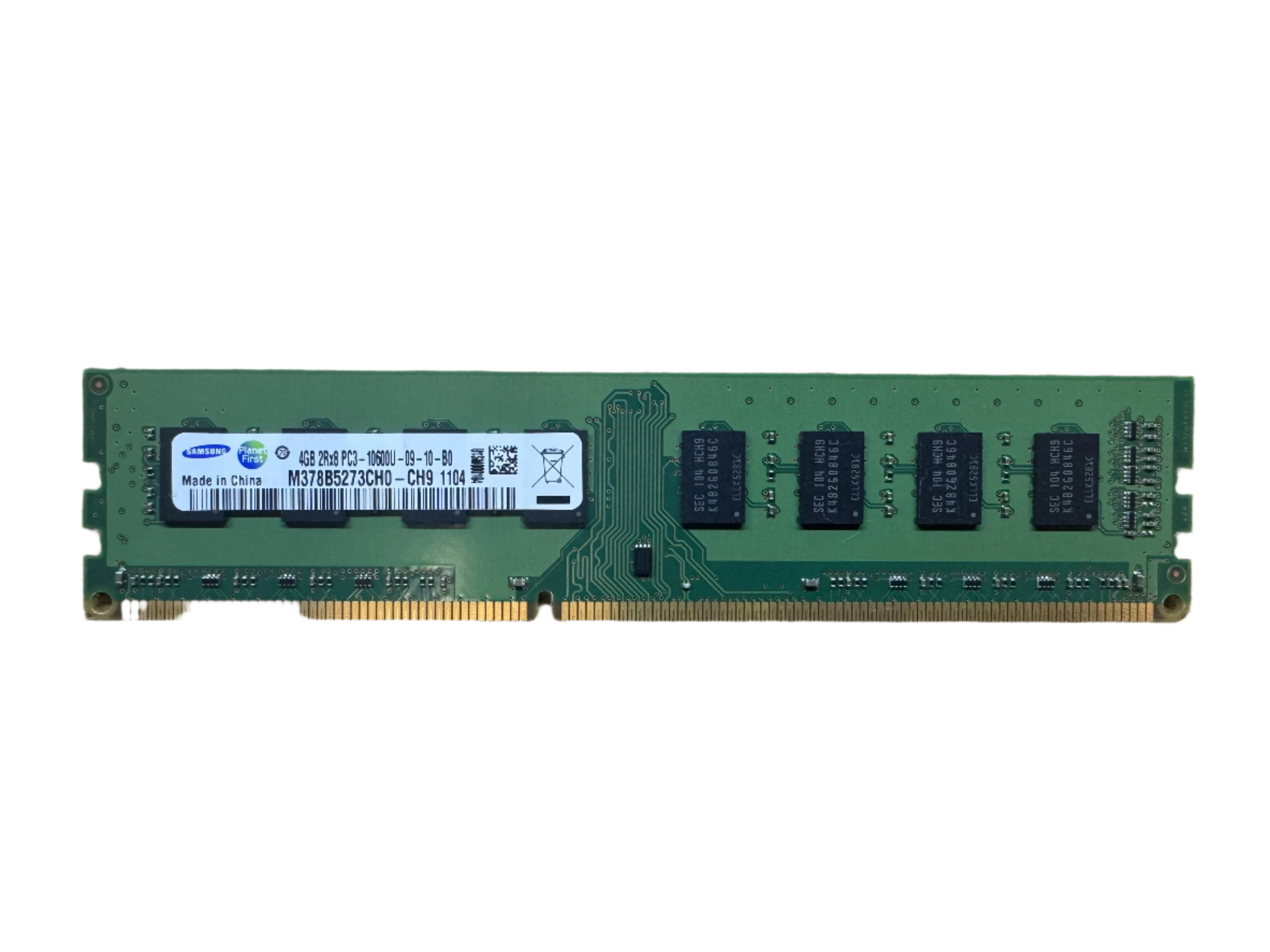 4GB 2Rx8 PC3-10600U DDR3 1333MHz Desktop Unbuffered Memory