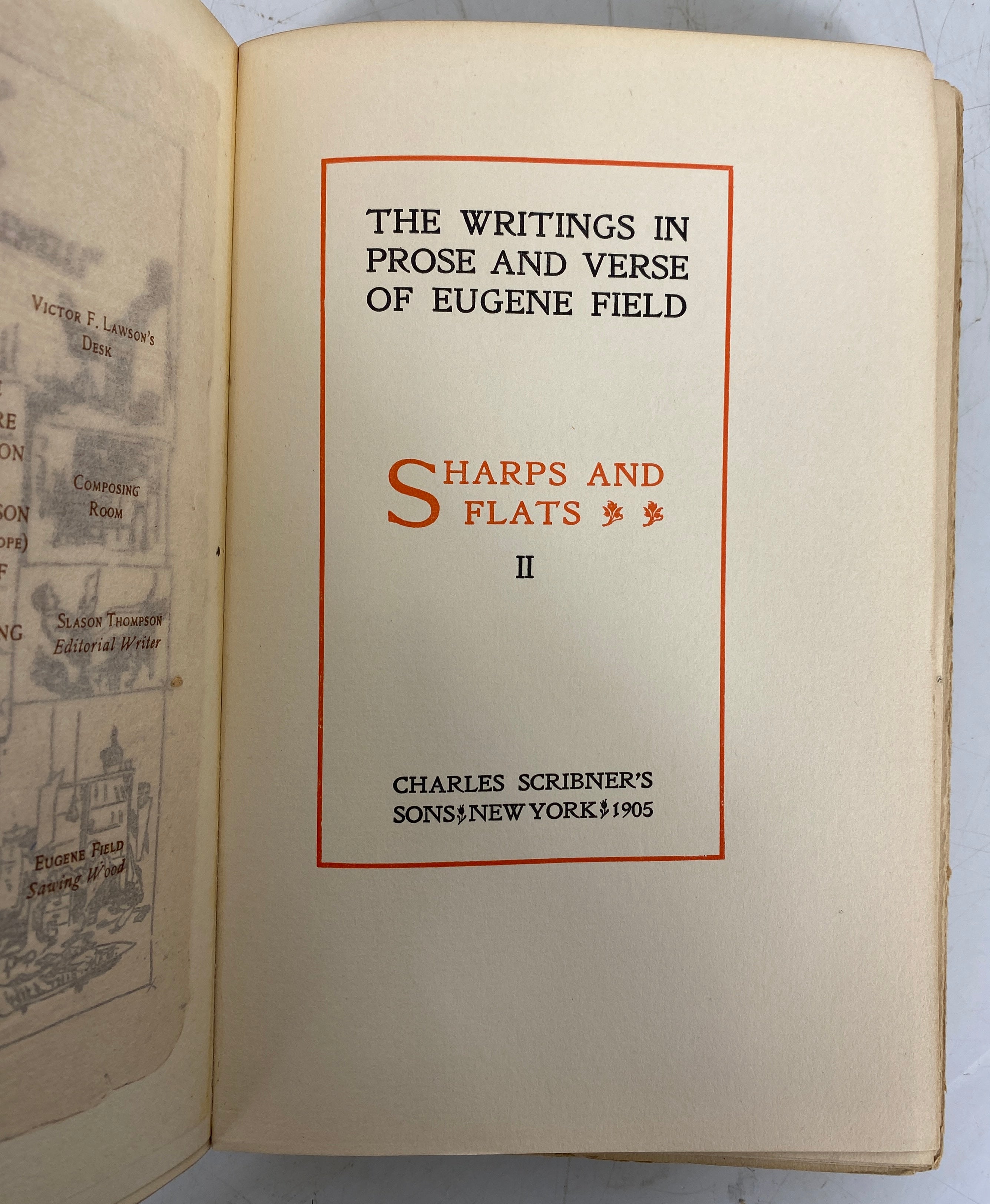 6 Vols The Works of Eugene Field 1905 Charles Scribner's Antique HC