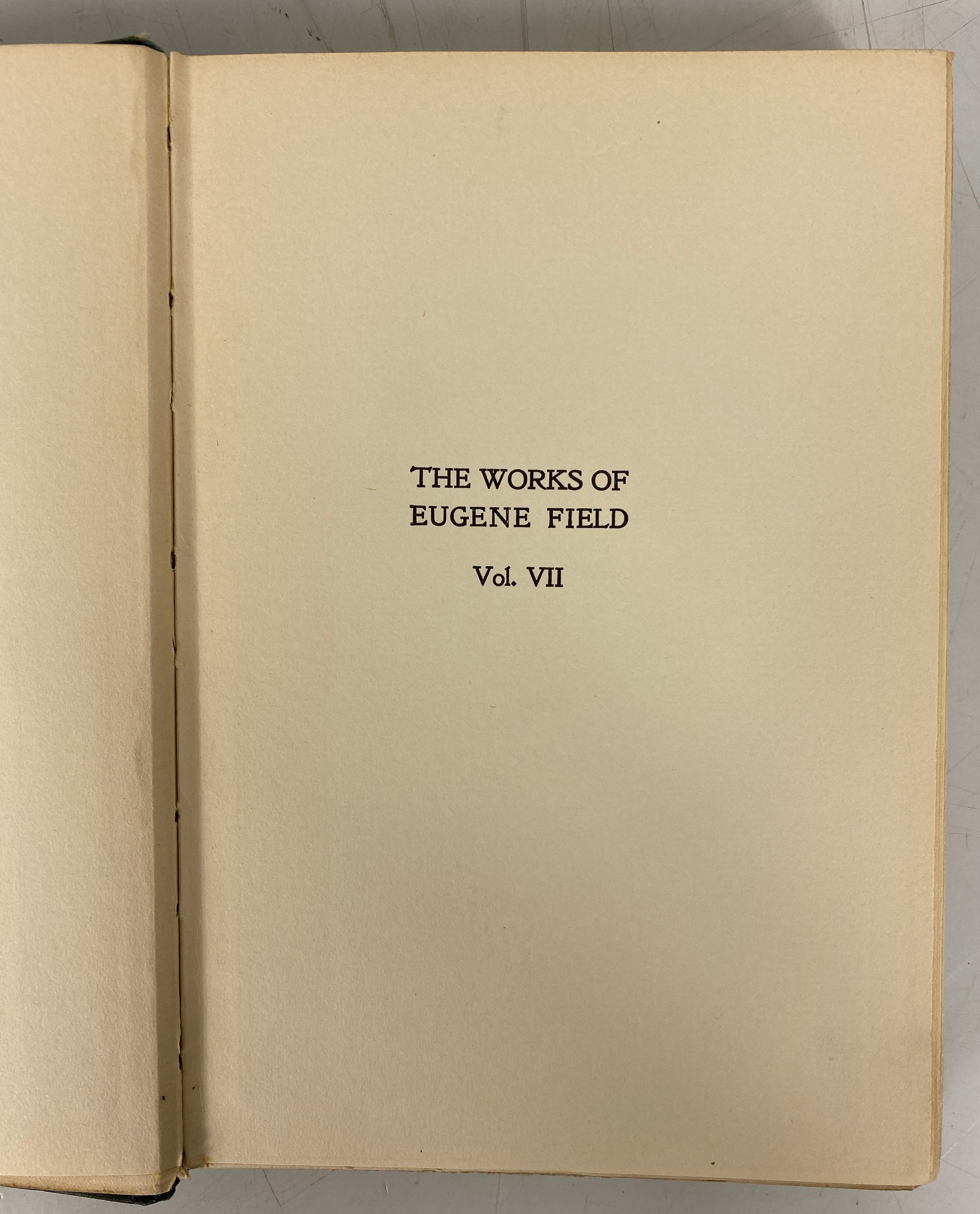 6 Vols The Works of Eugene Field 1905 Charles Scribner's Antique HC