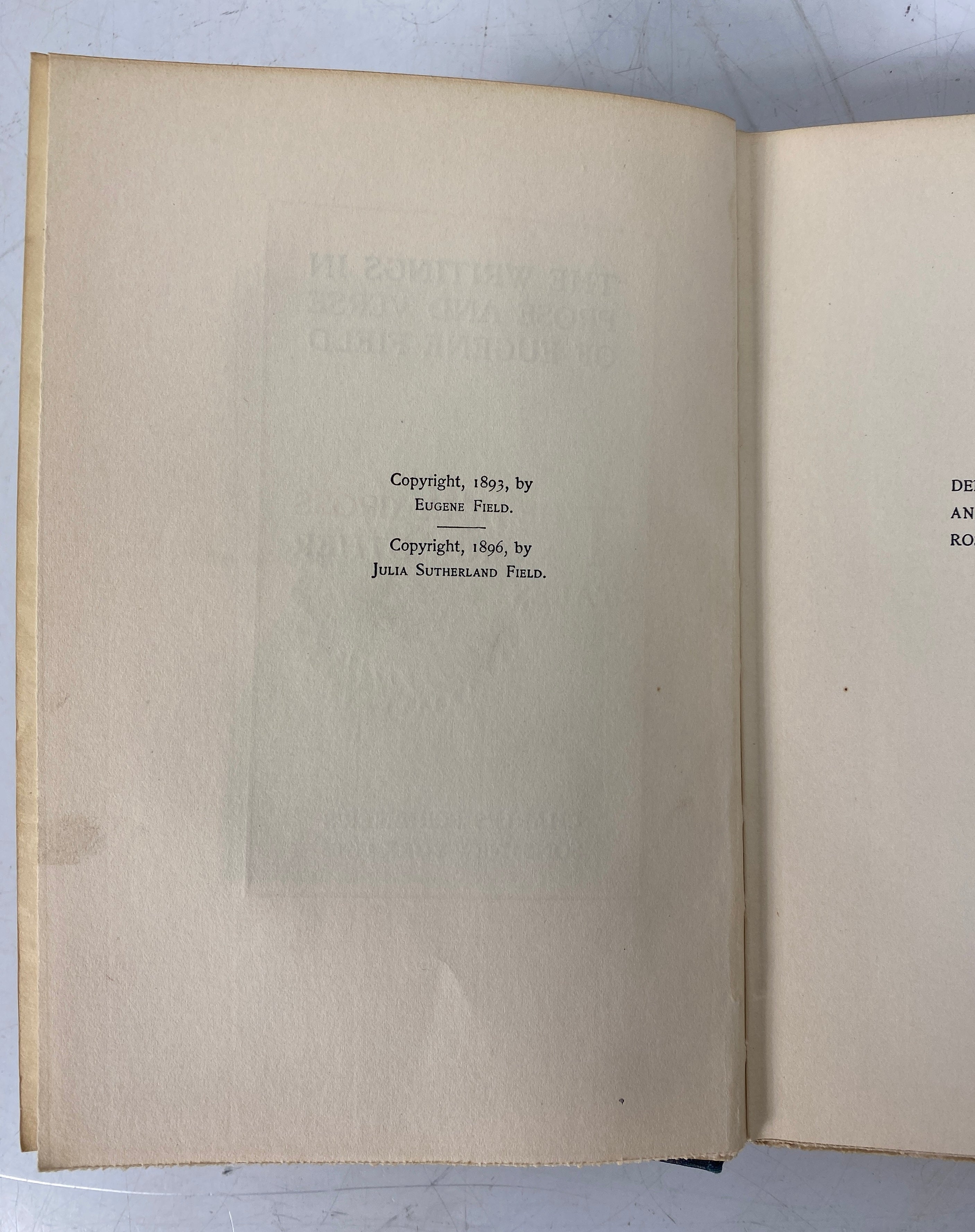6 Vols The Works of Eugene Field 1905 Charles Scribner's Antique HC