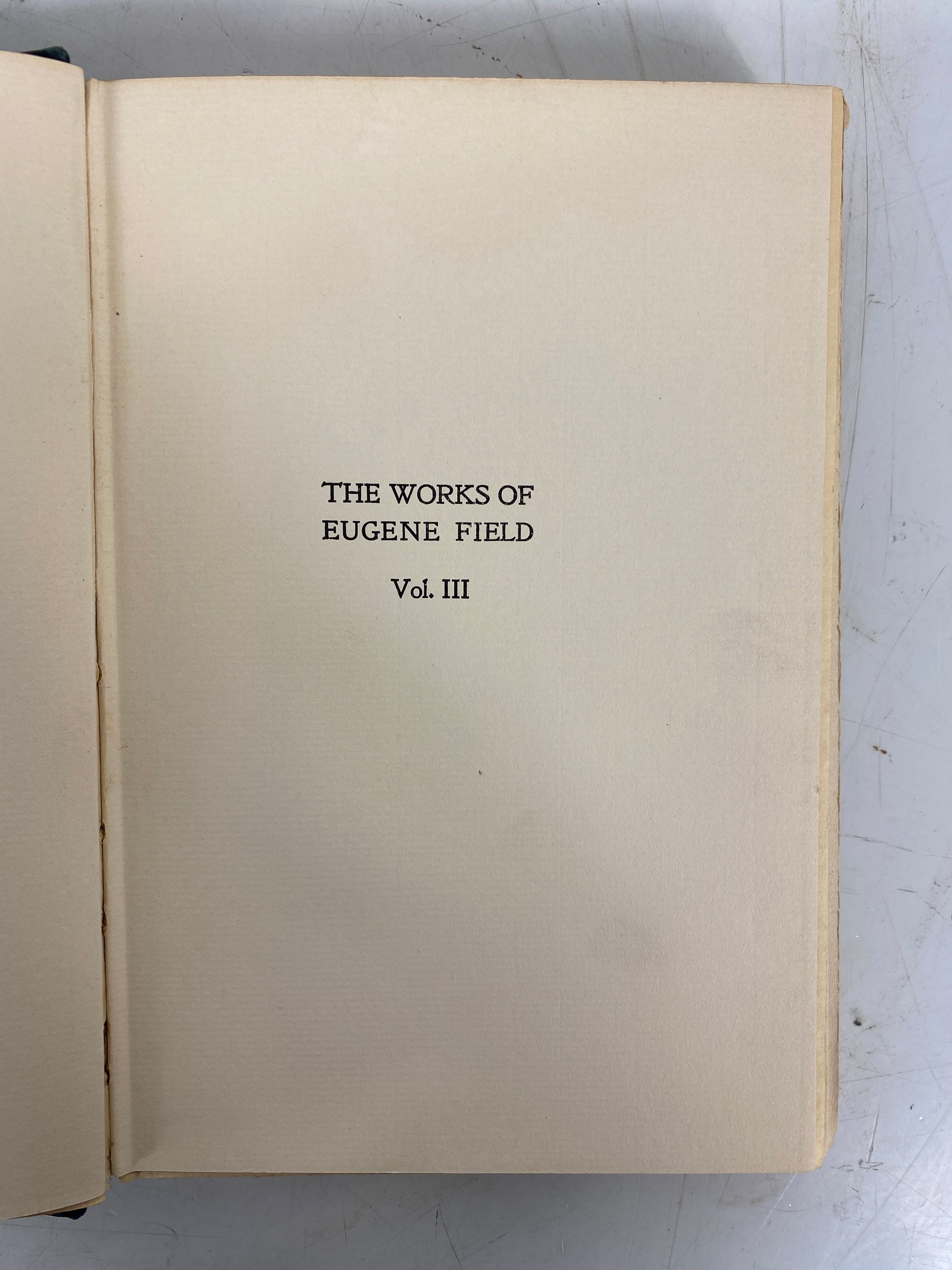 6 Vols The Works of Eugene Field 1905 Charles Scribner's Antique HC