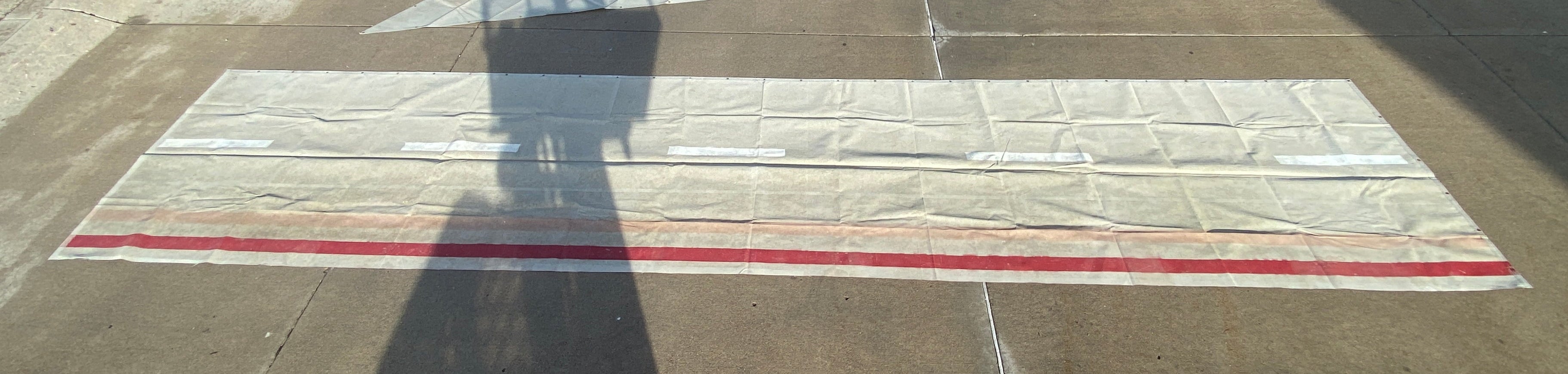 surplus tarp 7 ft x 31 ft Spartan Stadium Football Sideline Mesh Rectangular Tarp – MSU Surplus Store