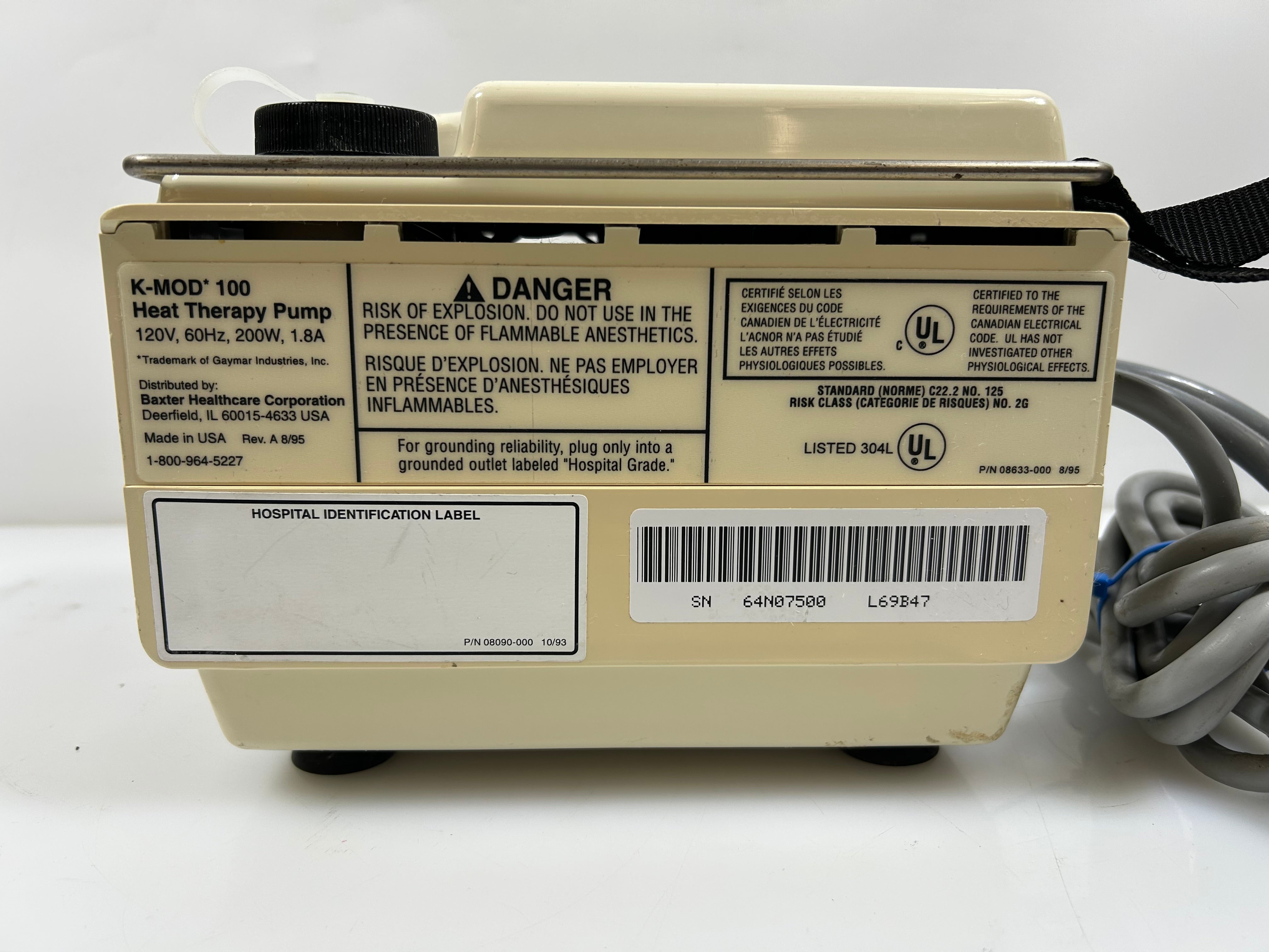 Baxter K-Mod 100 Heat Therapy Pump