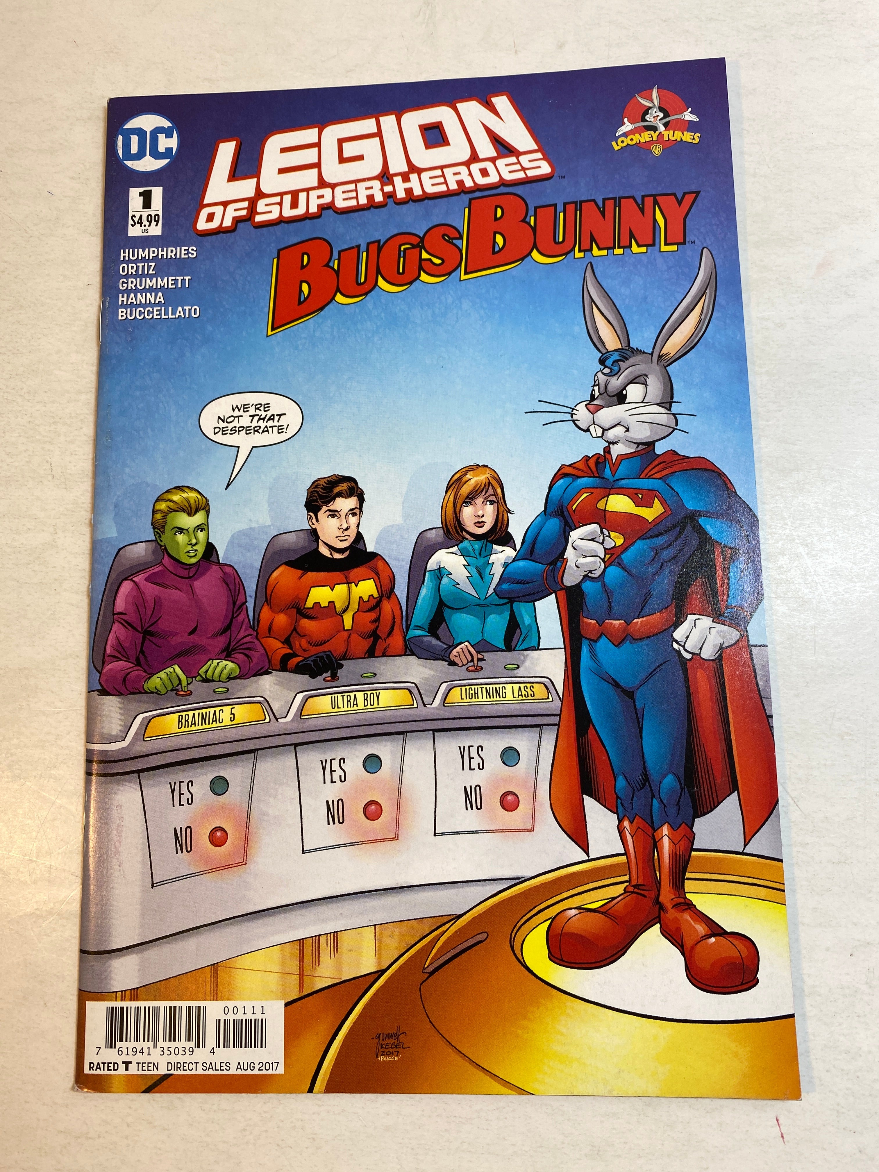 Legion of Superheroes and Bugs Bunny DC Comics 2017