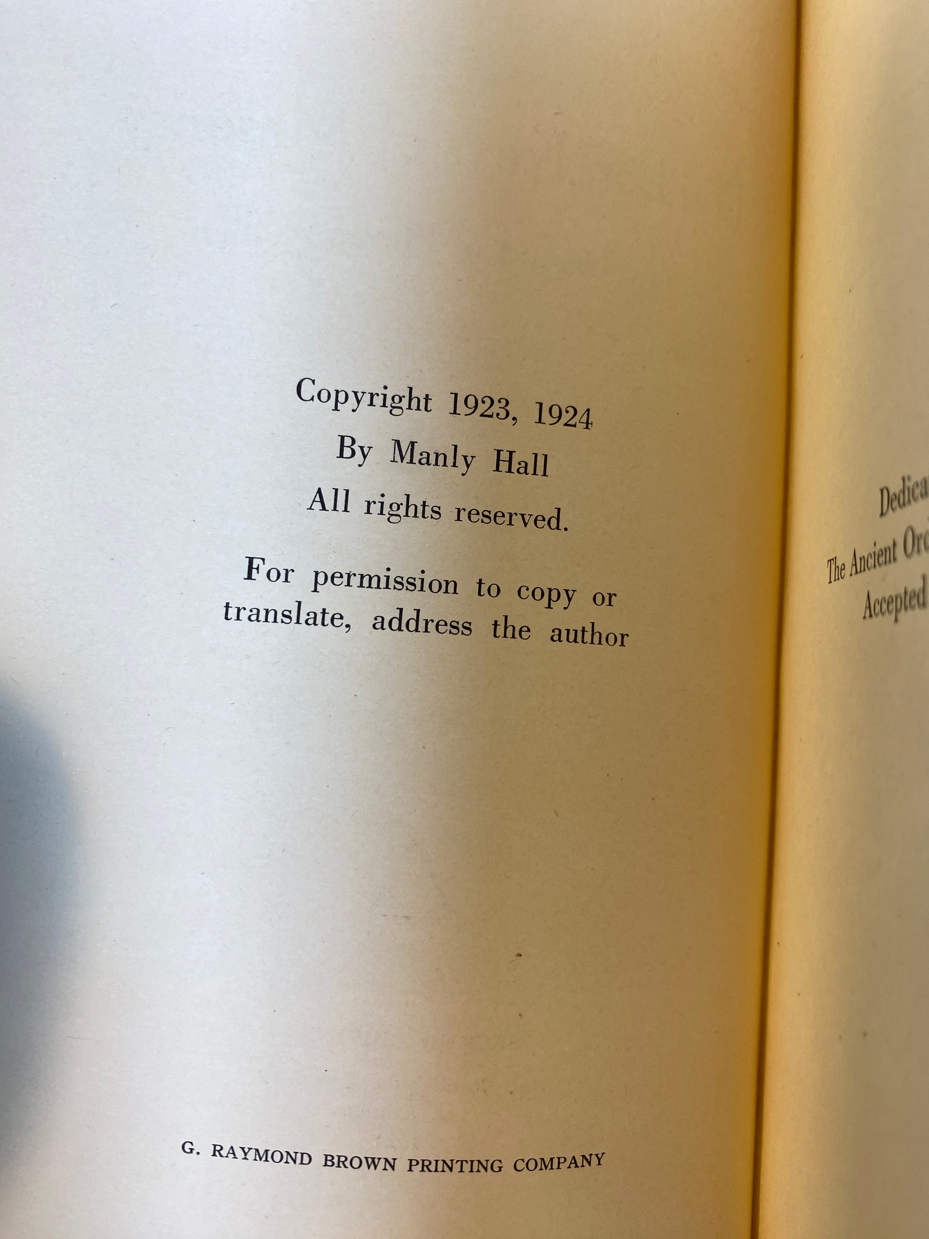 Lost Keys of Masonry Manly Hall Second Edition 1924