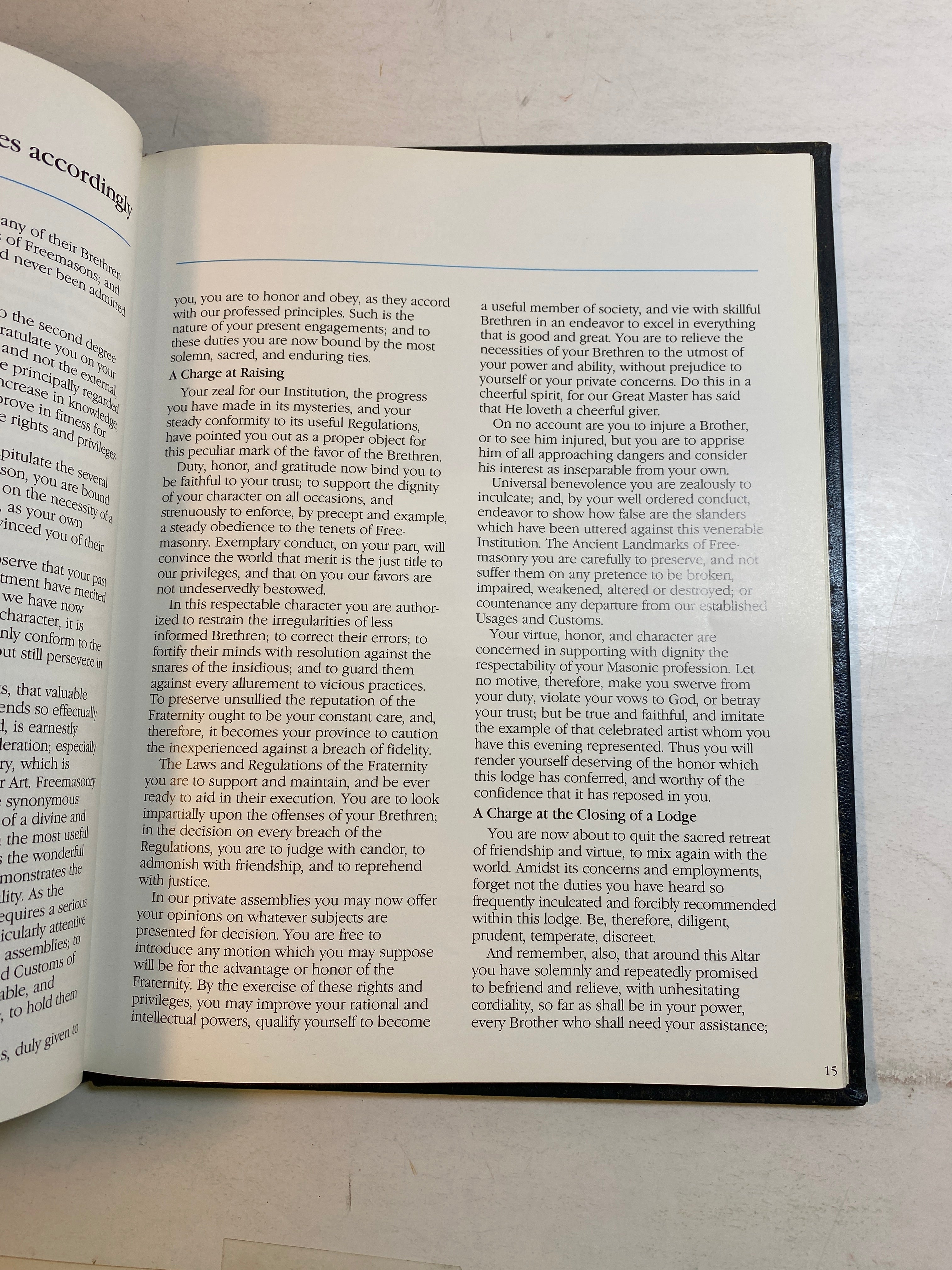 The Exemplar Guide to Mason's Actions Freemasonry HC 1985