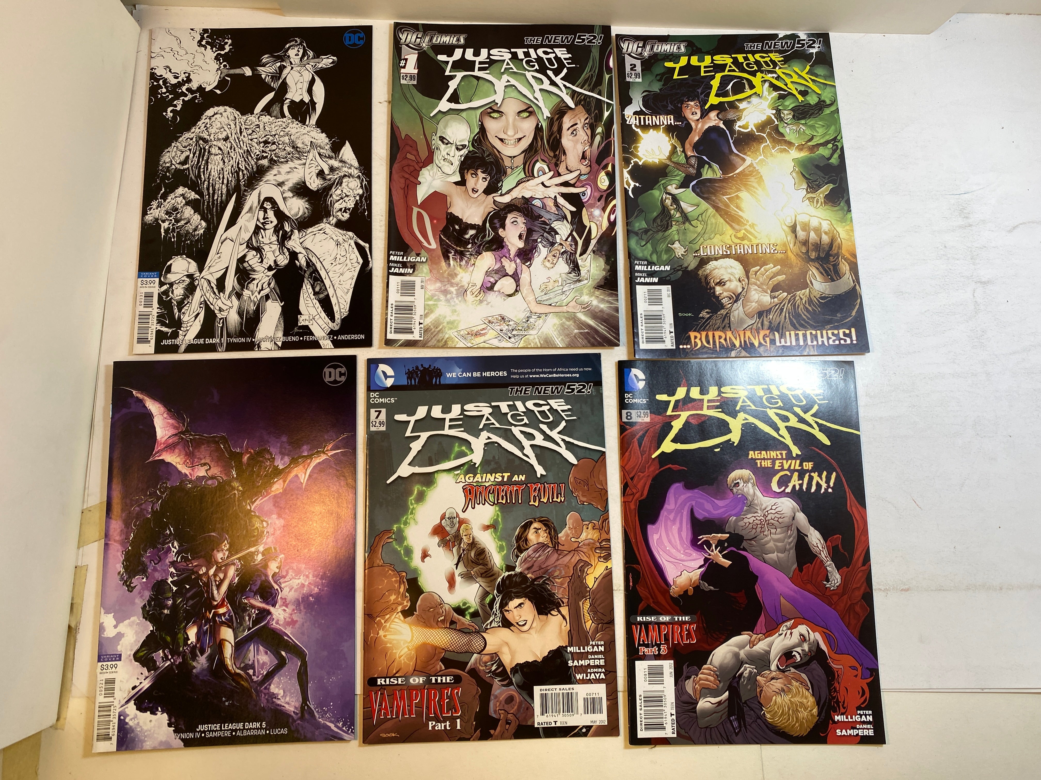 Lot of 12 Justice League Dark DC Comics w/ variant covers 2011-2018