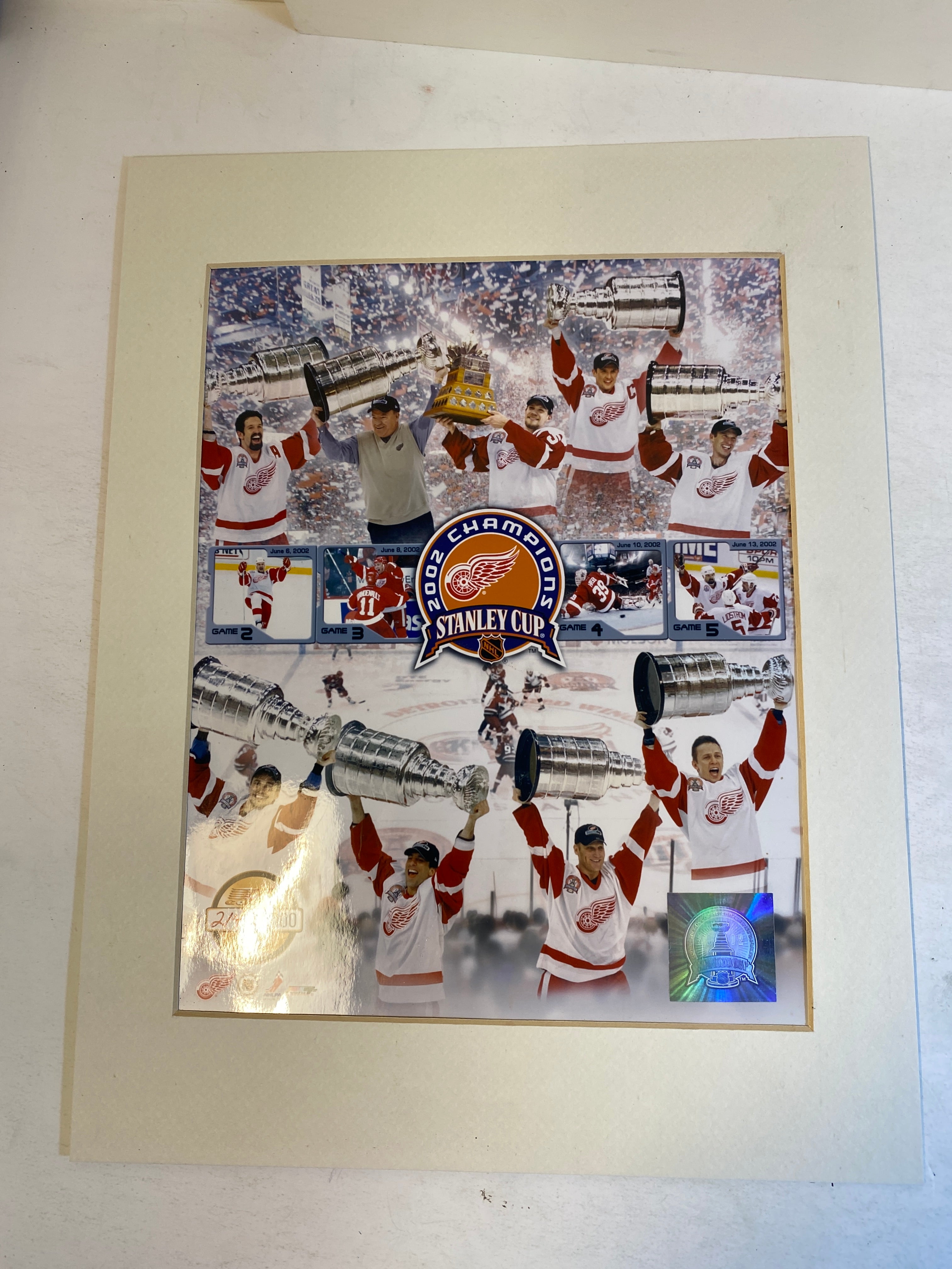 Lot of 5 Red Wings Stanley Cup Fan Collectibles 2002