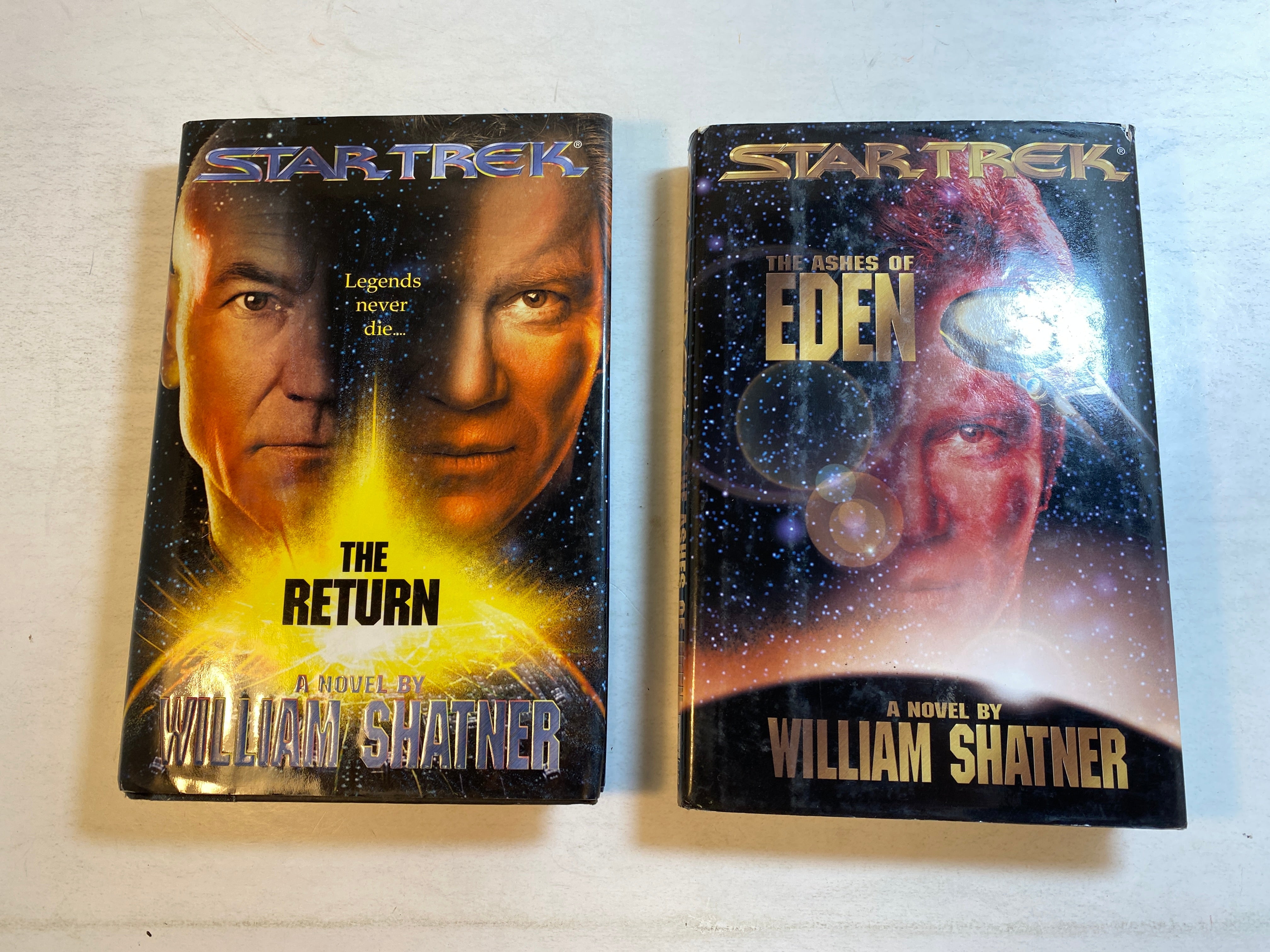 Lot of 2 Star Trek William Shatner Novels HCDJ 1995-1996