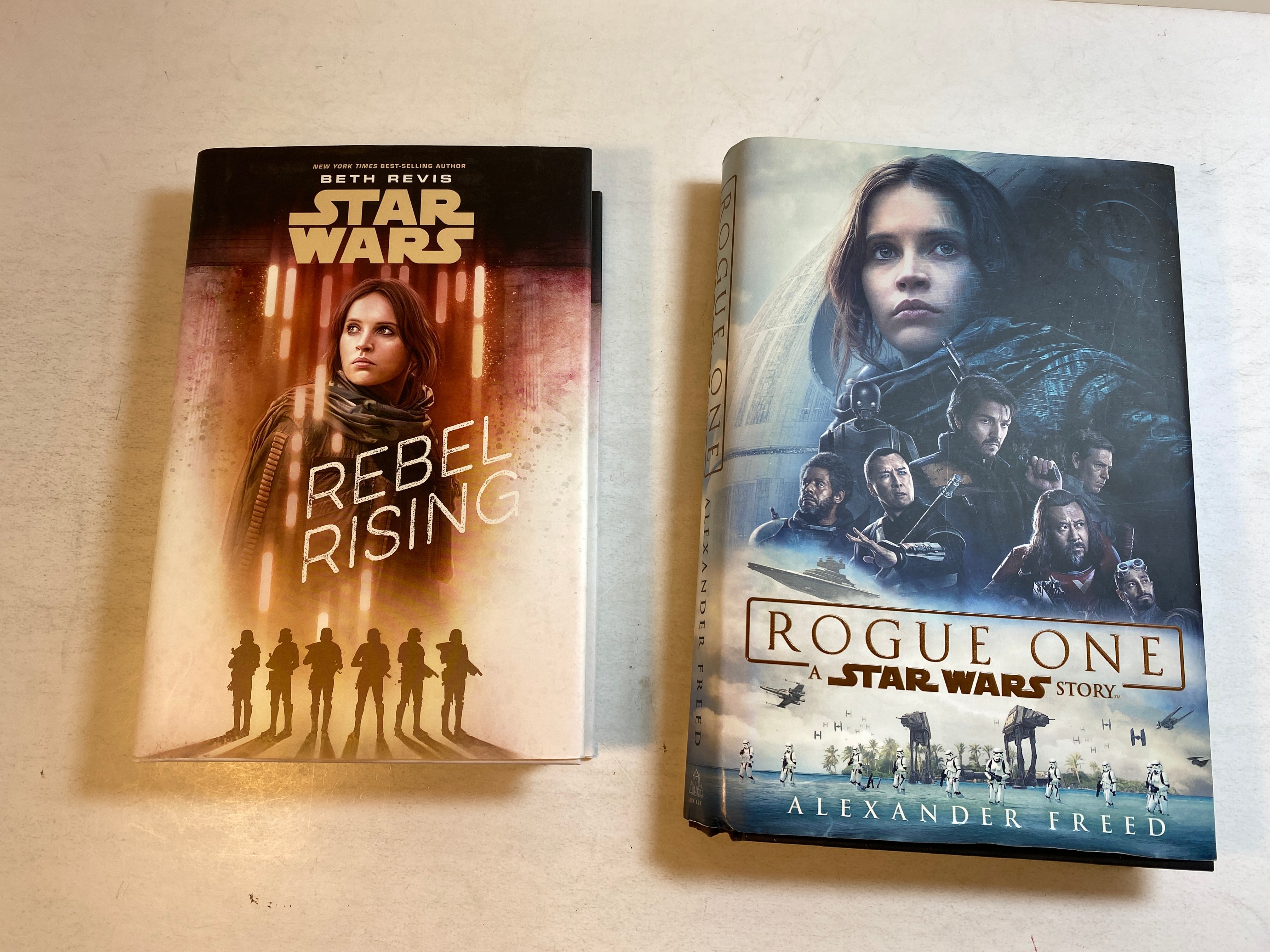 Lot of 2 Star Wars Books Rebel Rising Rogue One HCDJ 2016-2017