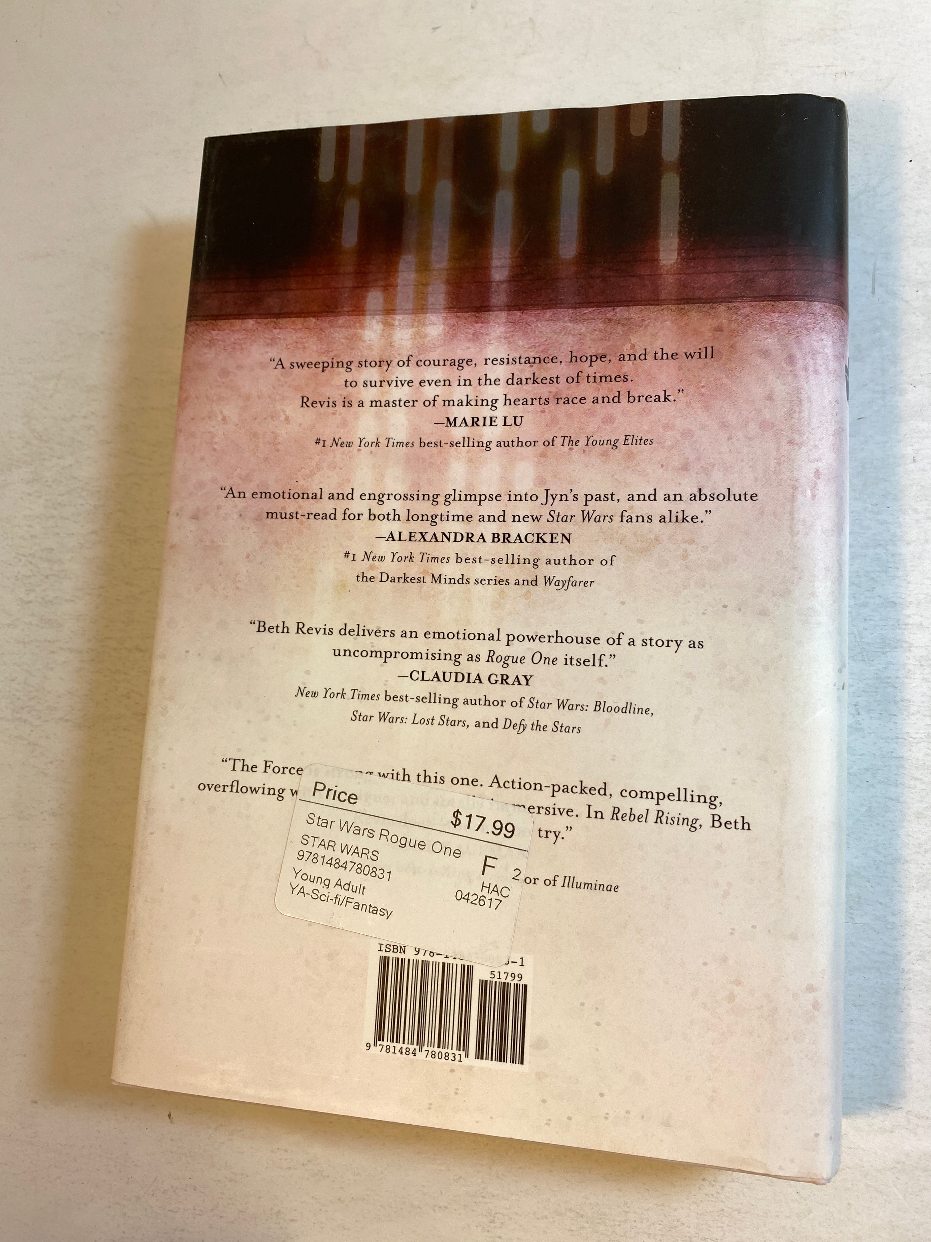 Lot of 2 Star Wars Books Rebel Rising Rogue One HCDJ 2016-2017