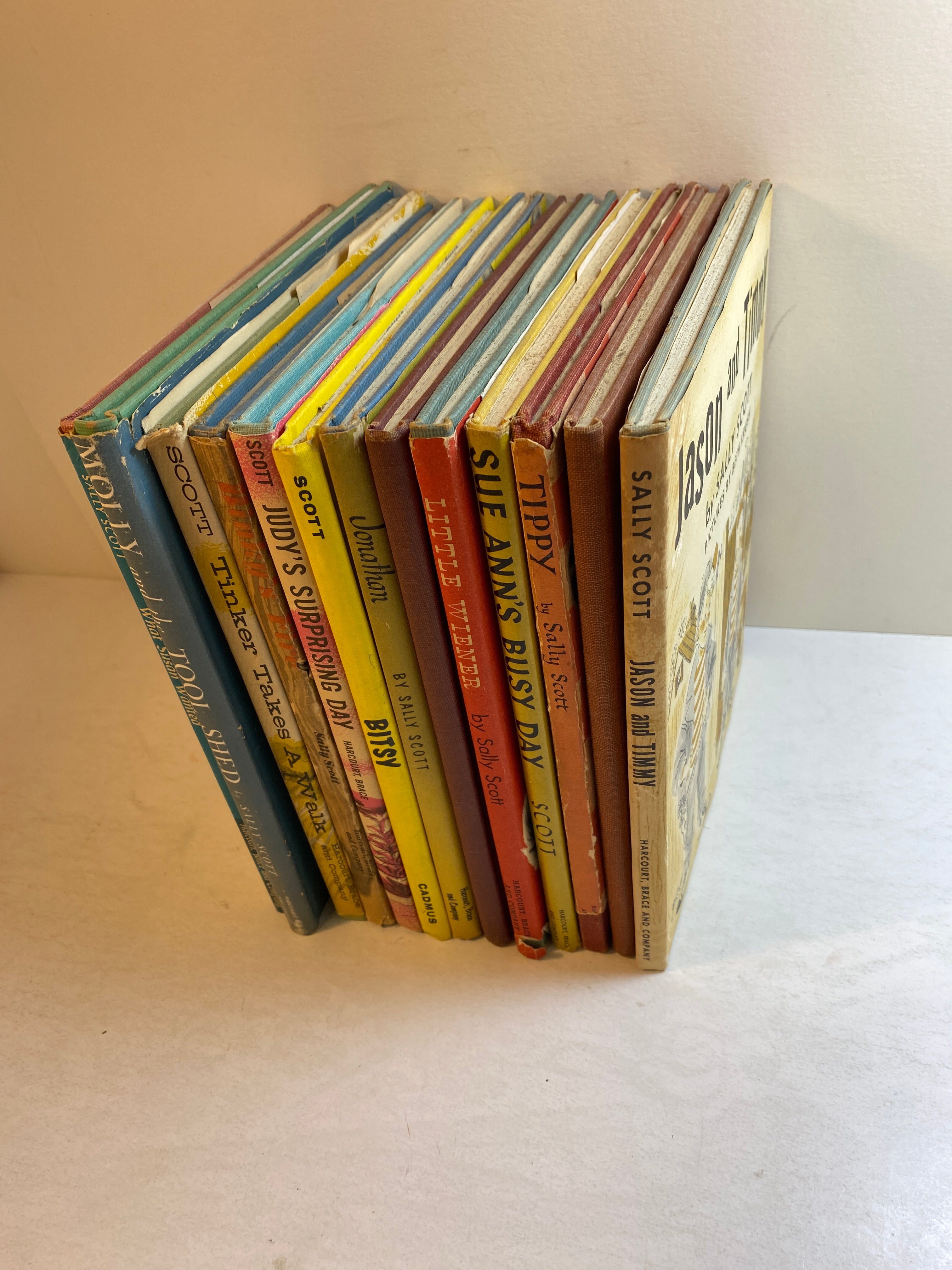 Lot of 13 Vintage Sally Scott Children's Books HC 1943-1962