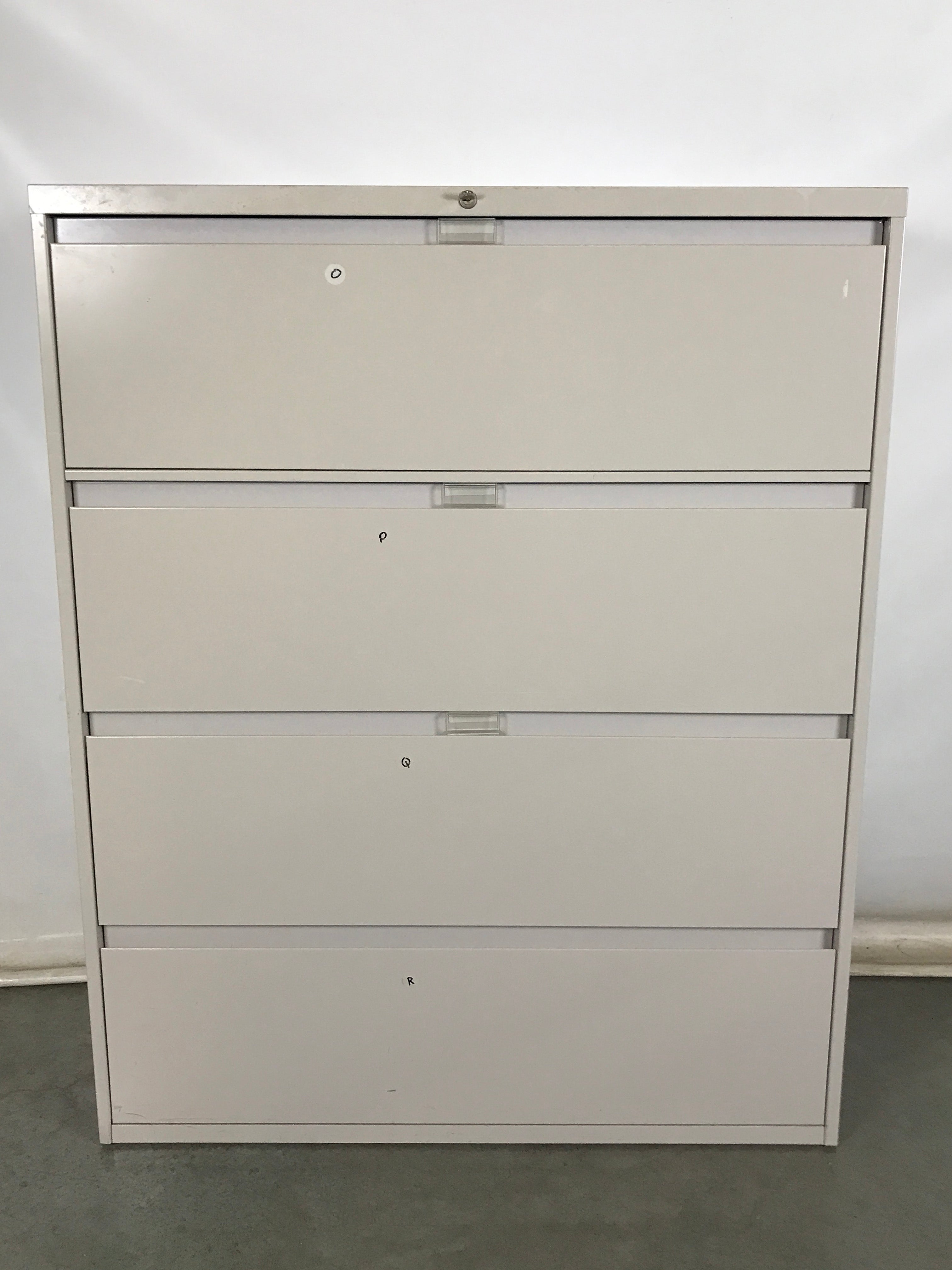 Steelcase 4 Drawer Gray Lateral File Cabinet