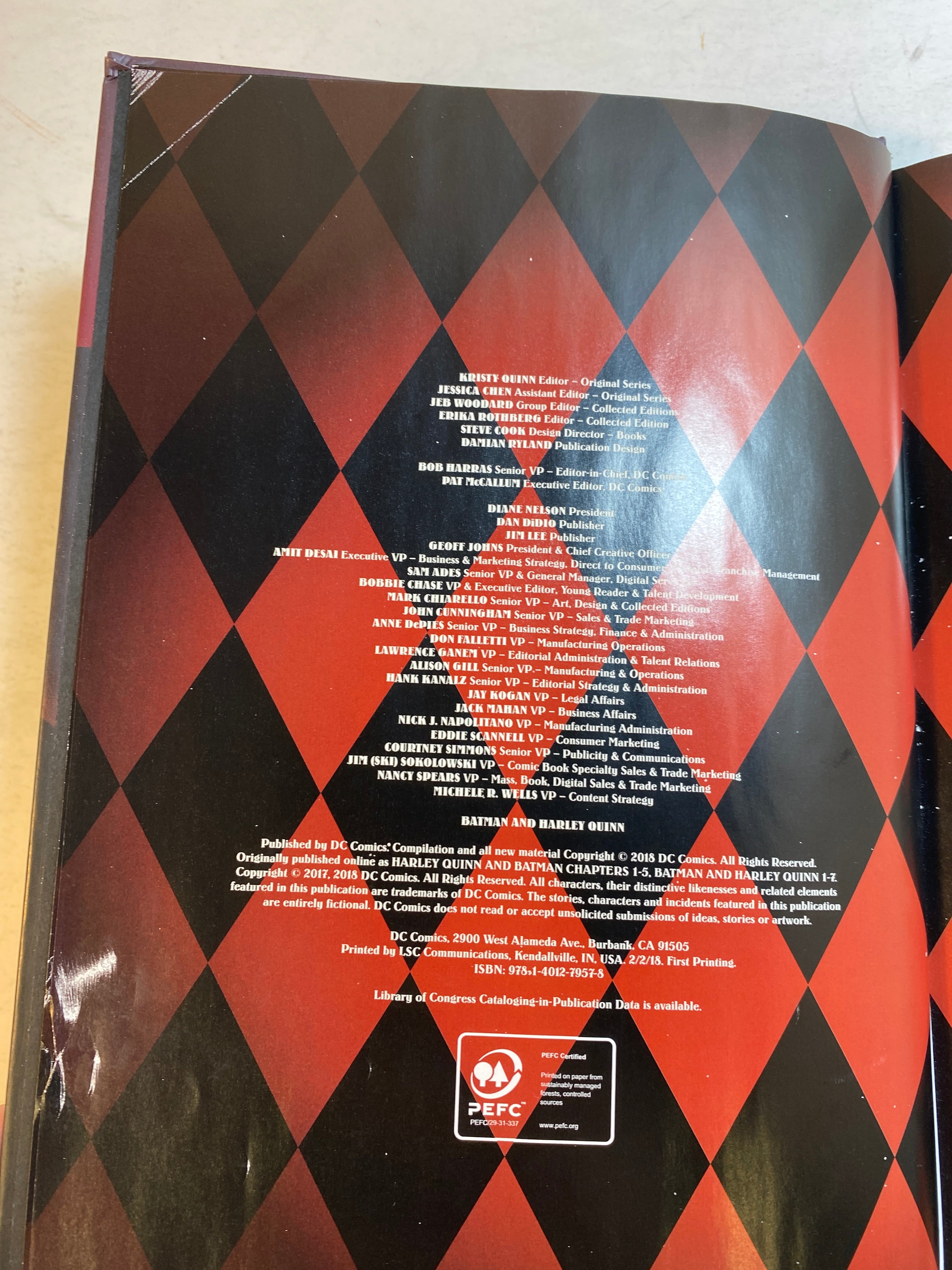 Batman and Harley Quinn DC Graphic Novel HC 2018