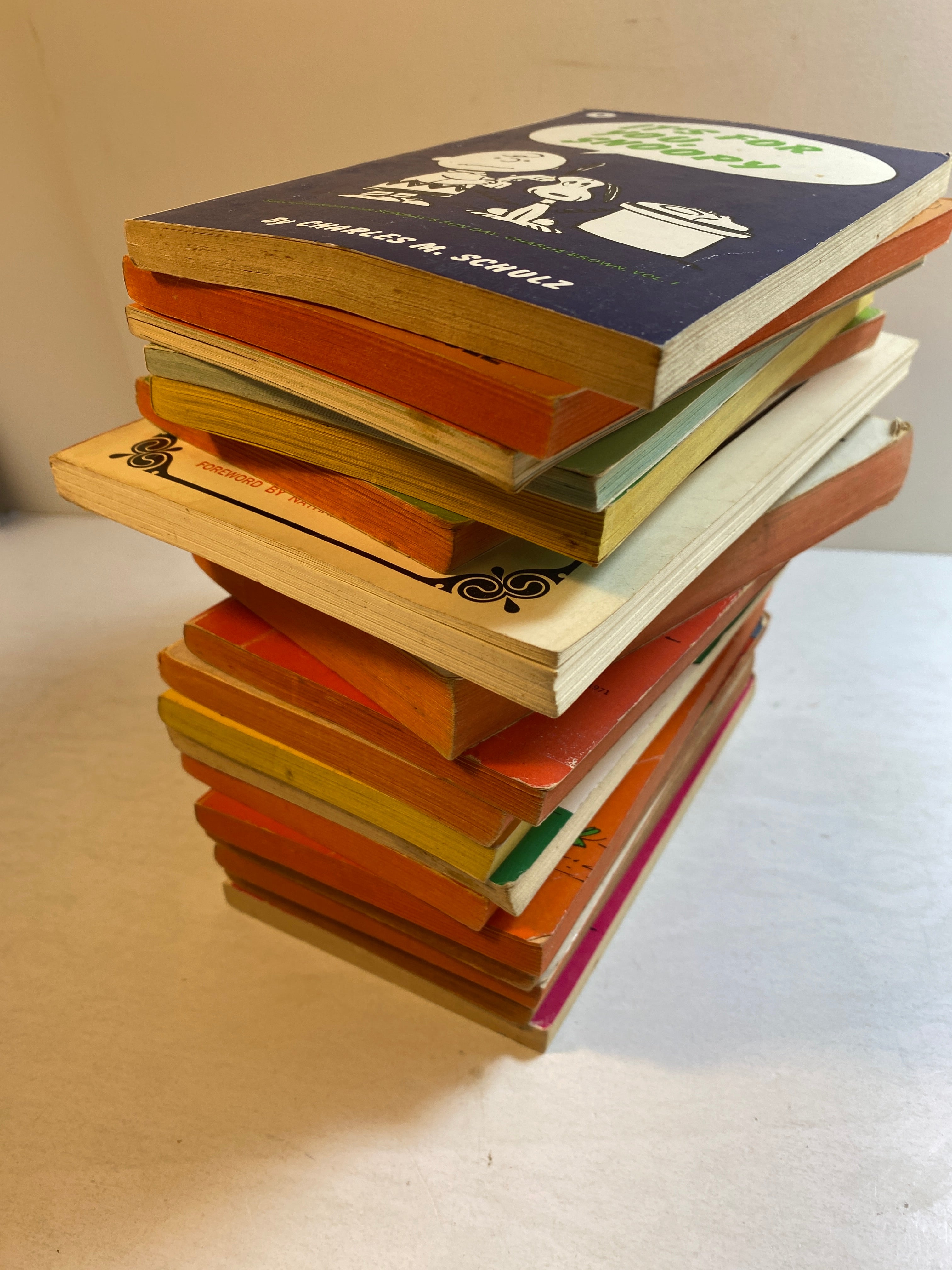 Lot of 19 Vintage Peanuts paperbacks Charles Schulz 1954-1975