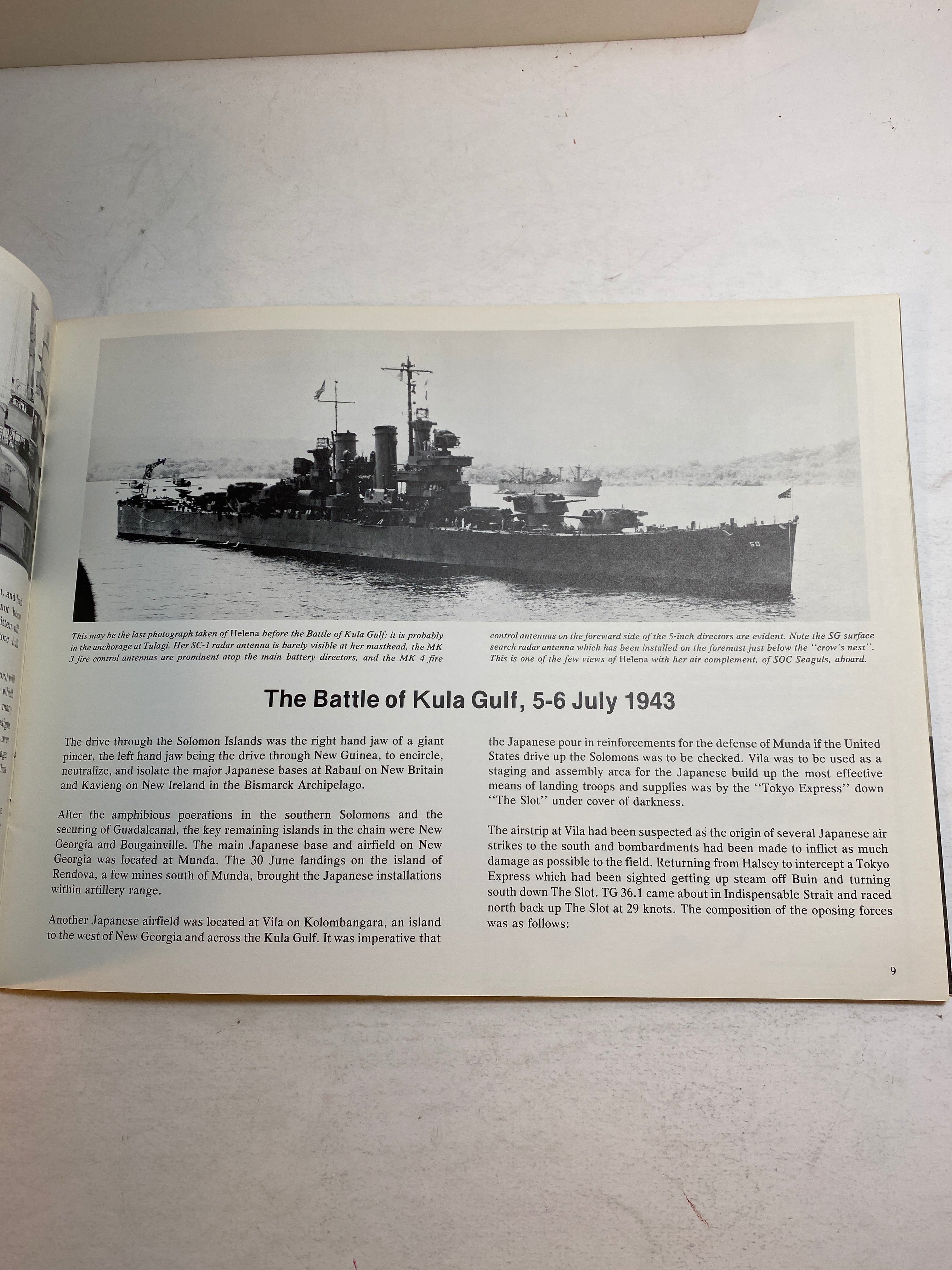 USS Helena CL50 Leeward Battle Damage Report 1979