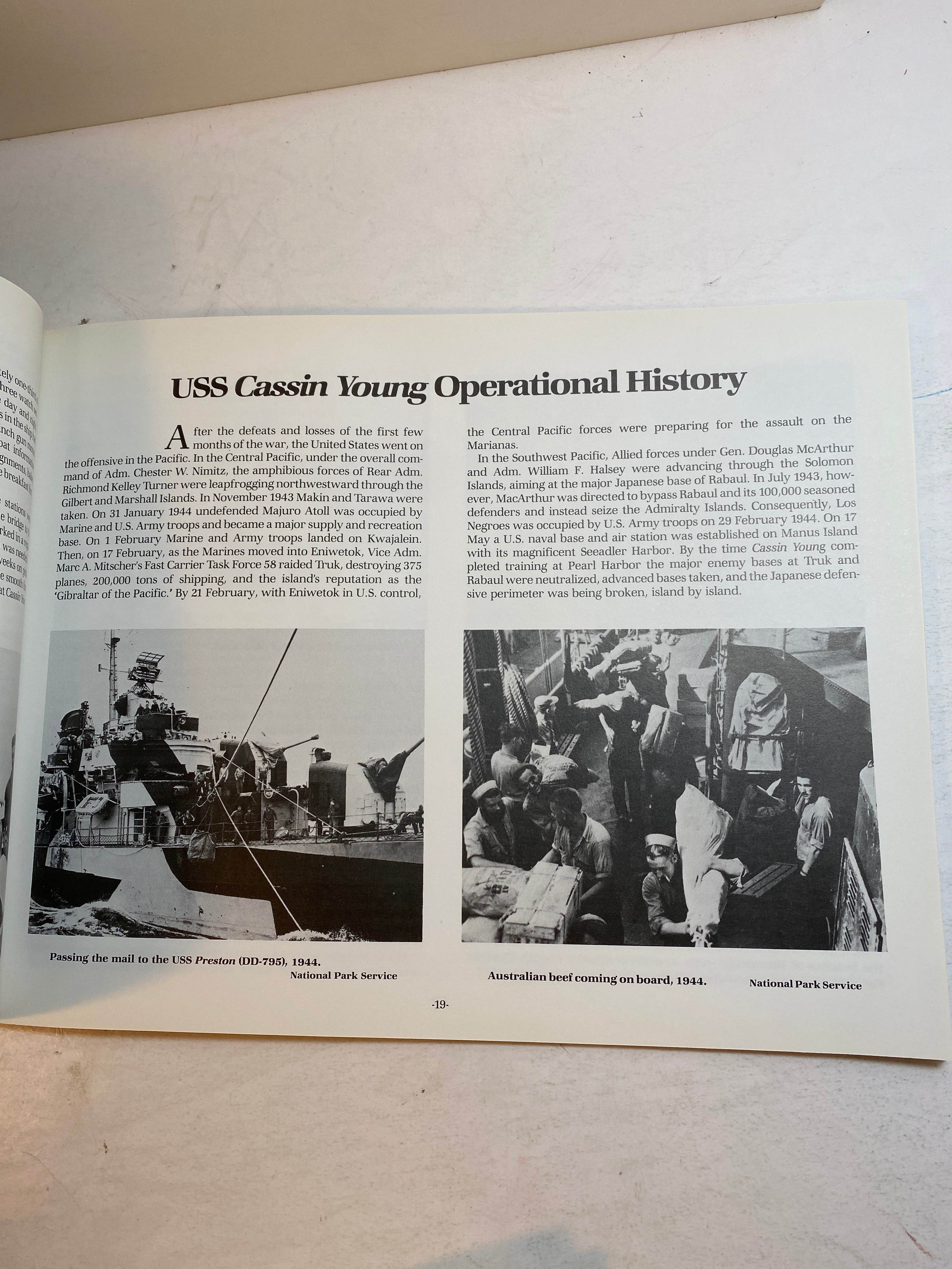 USS Cassin Young DD-793 Destroyer 1985 J. Scott Harmon SC