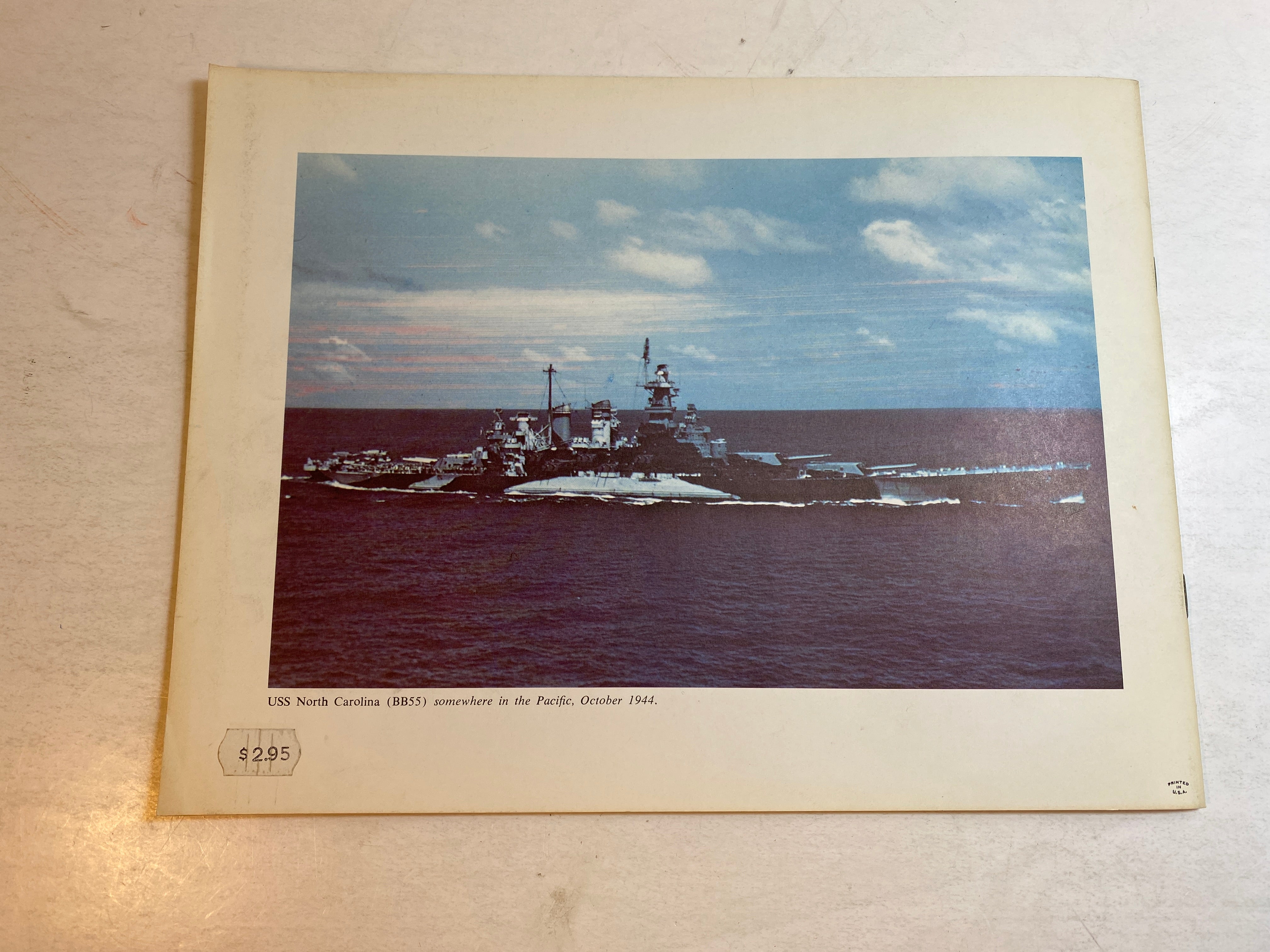 USS North Carolina BB55 Ship's Data 1 1976 Leeward Publications