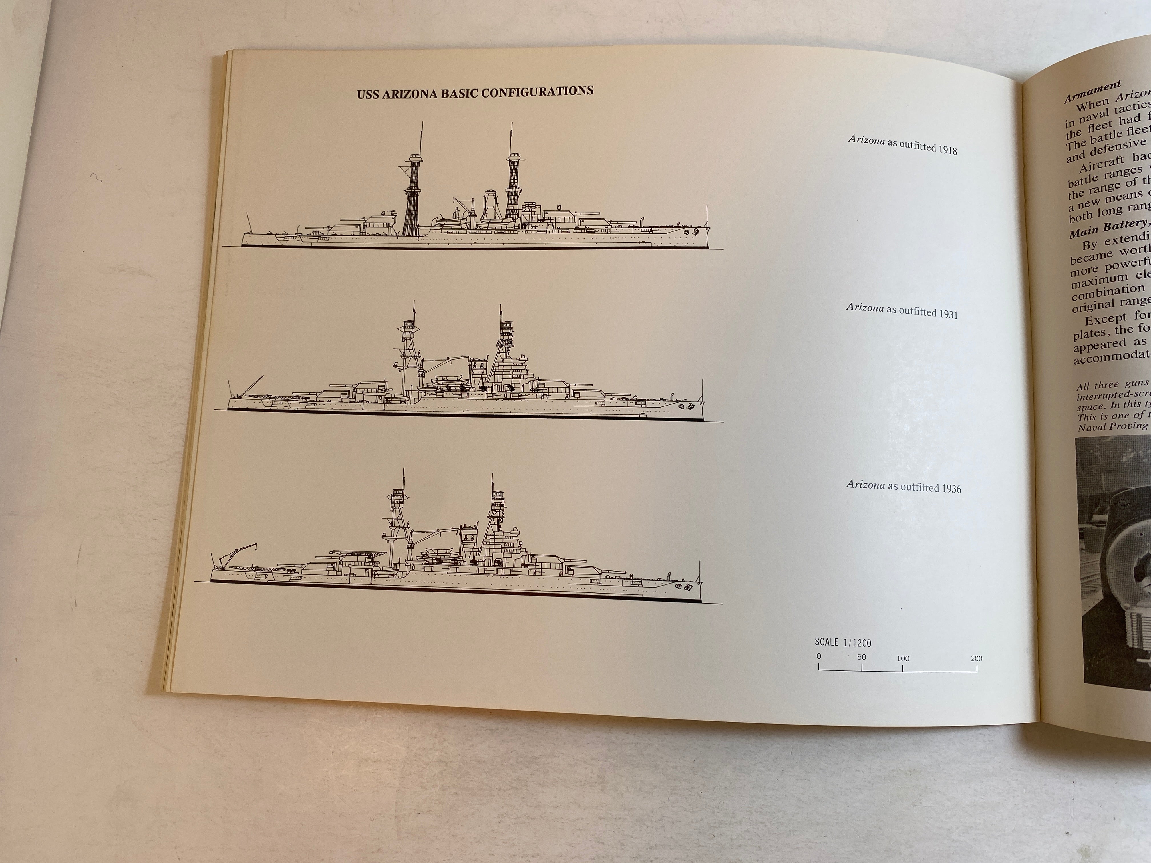 USS Arizona BB39 Ship's Data 3 1978 Leeward Publications